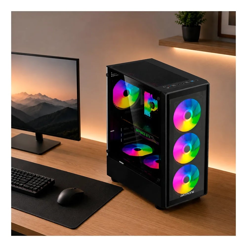 CASE GAMER ATX  DATOAONE ZIGMA G02 VIDRIO 3.0 SIN FUENTE - 1