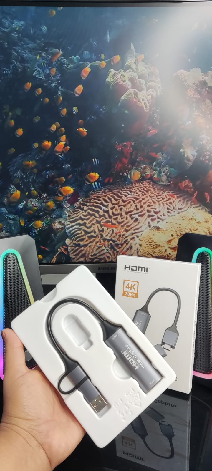 CAPTURADORA DE VIDEO HDMI A USB / TIPO-C - 2