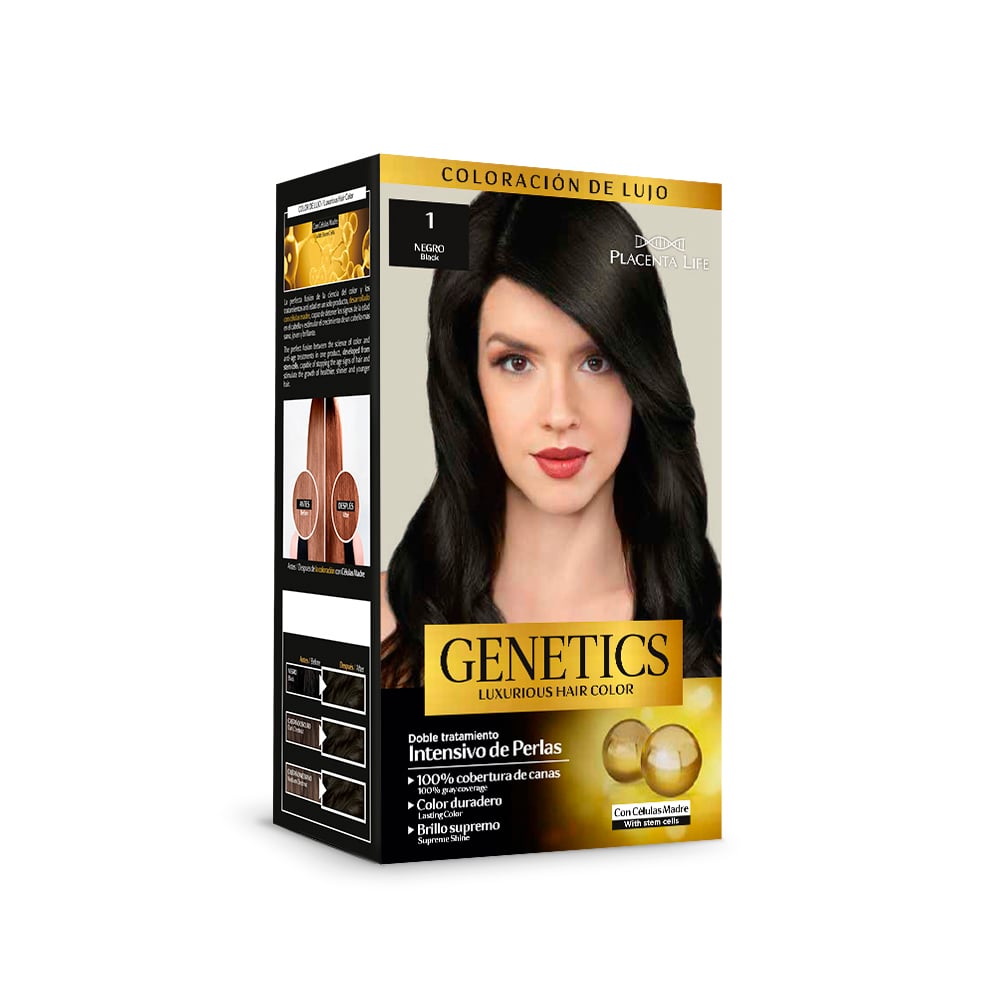 GENETICS KIT DE TINTE 1 NEGRO - 1