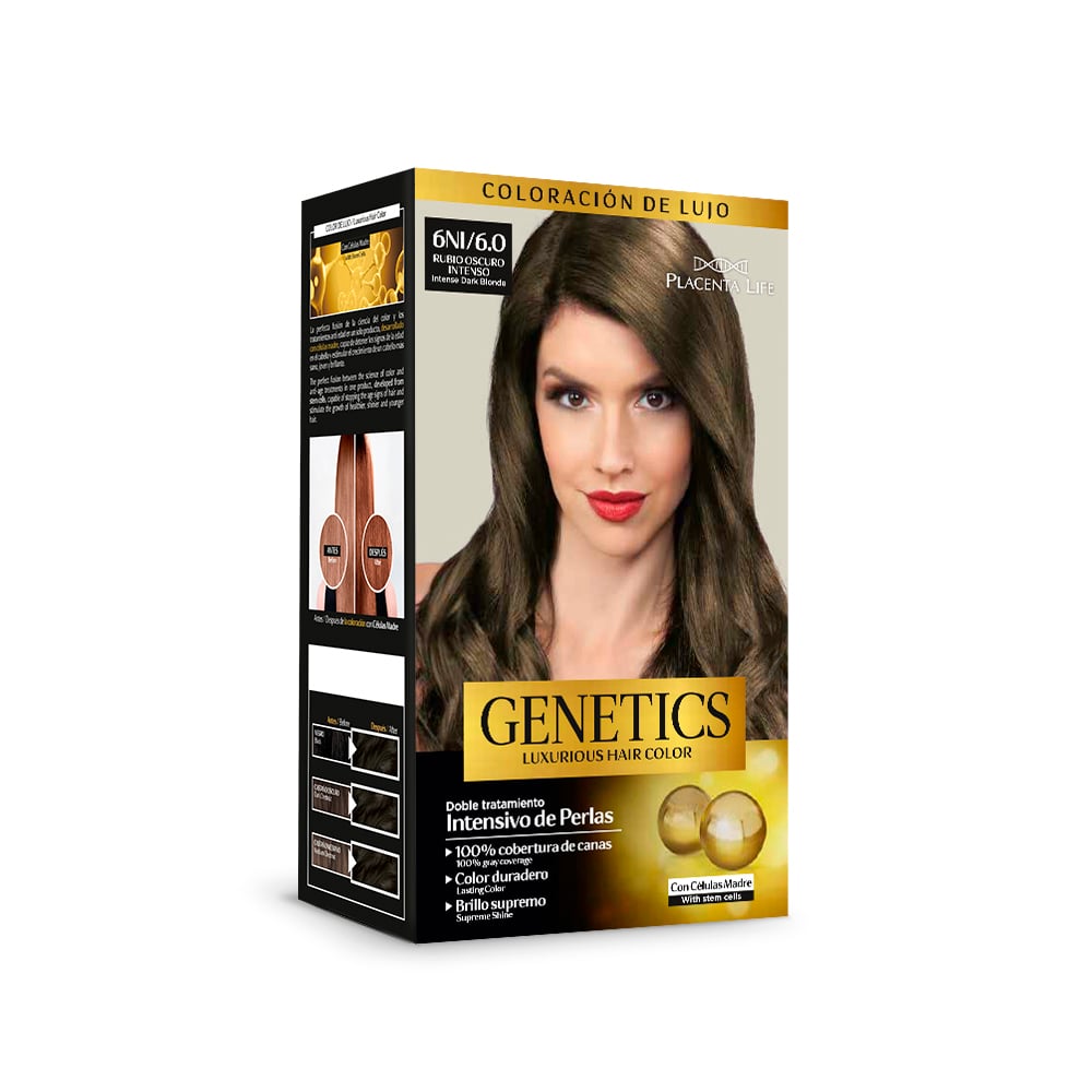GENETICS KIT DE TINTE 6NI/6.0 RUBIO OSCURO INTENSO - 1