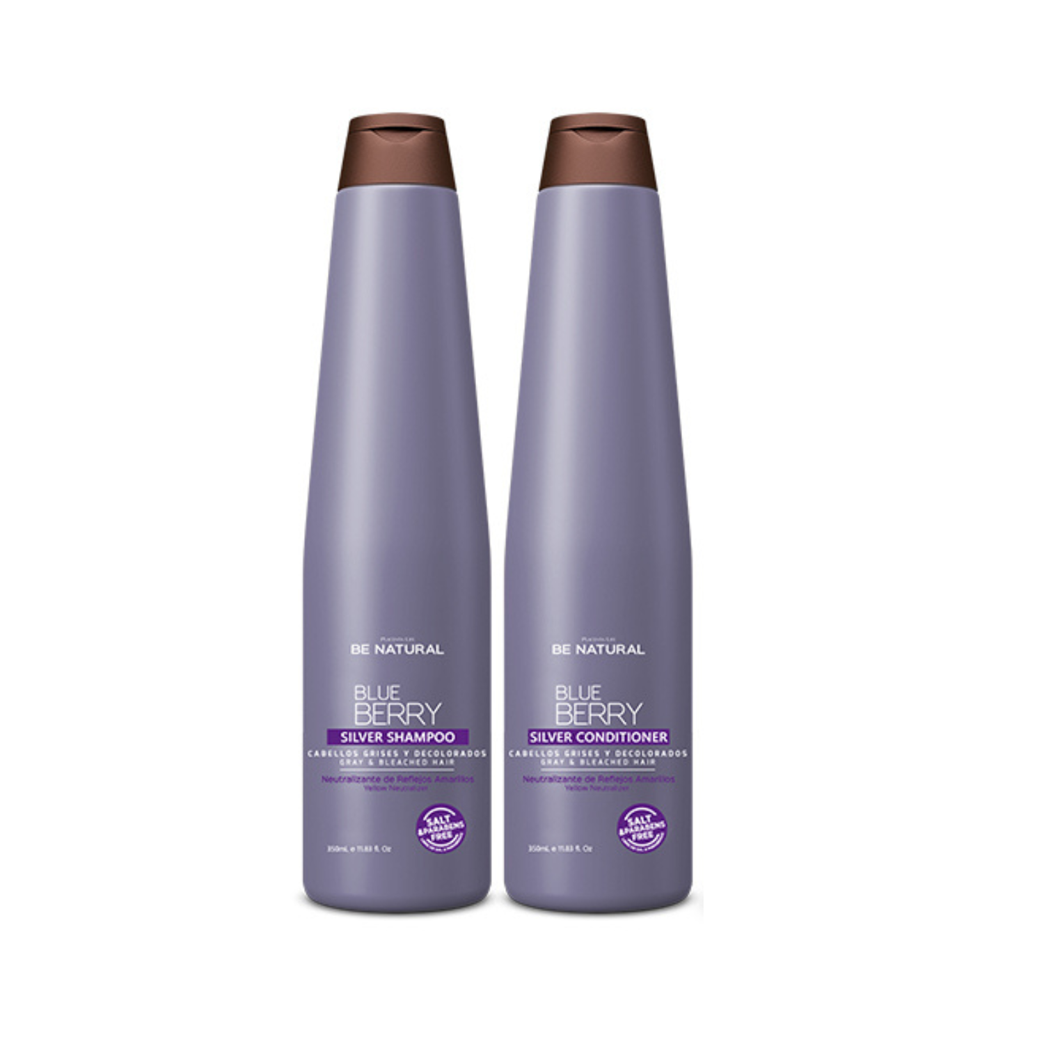 SET TRATAMIENTO CAPILAR BE NATURAL 350ML BLUE BERRY SILVER - 1