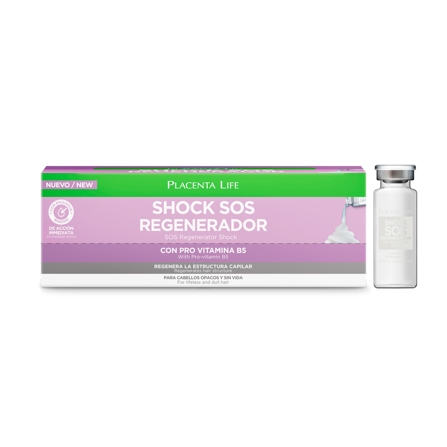 PLACENTA LIFE SHOCK SOS REGENERADOR DE 15 ML CAJA X 12 UNIDS - 1
