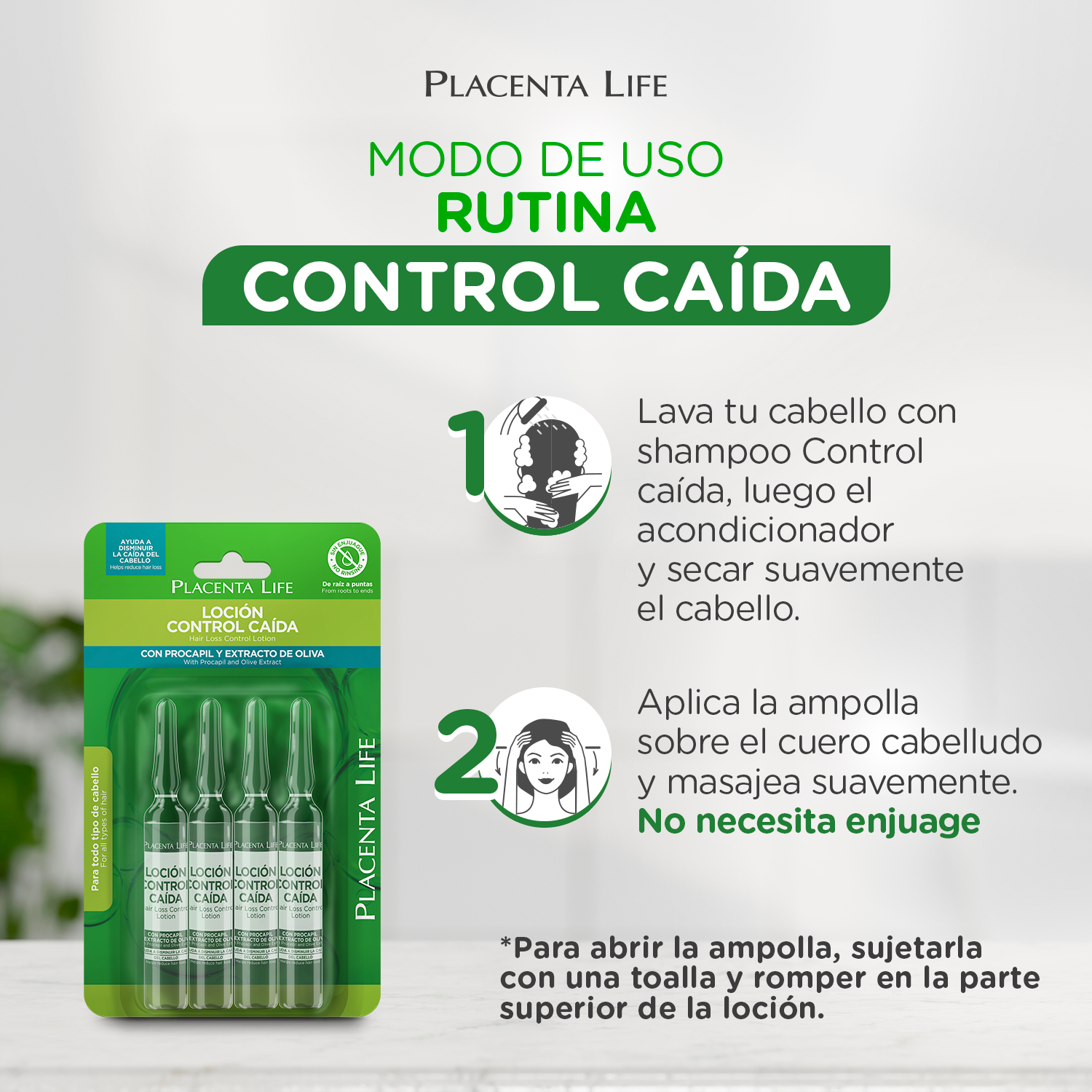 TRATAMIENTO PLACENTA LIFE RUTINA VERANO CONTROL CAÍDA - 2