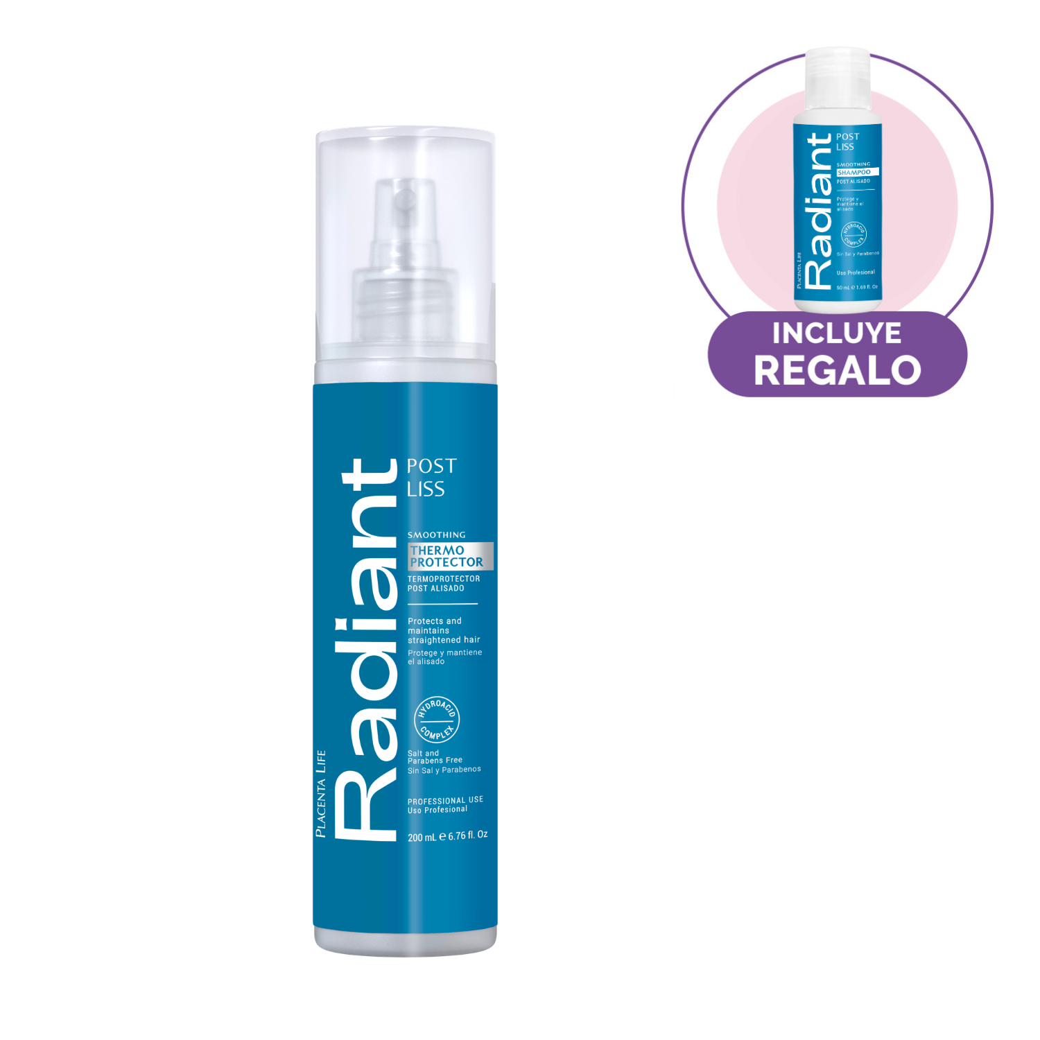 TERMOPROTECTOR RADIANT 200ML POST LISS CAJA - 1