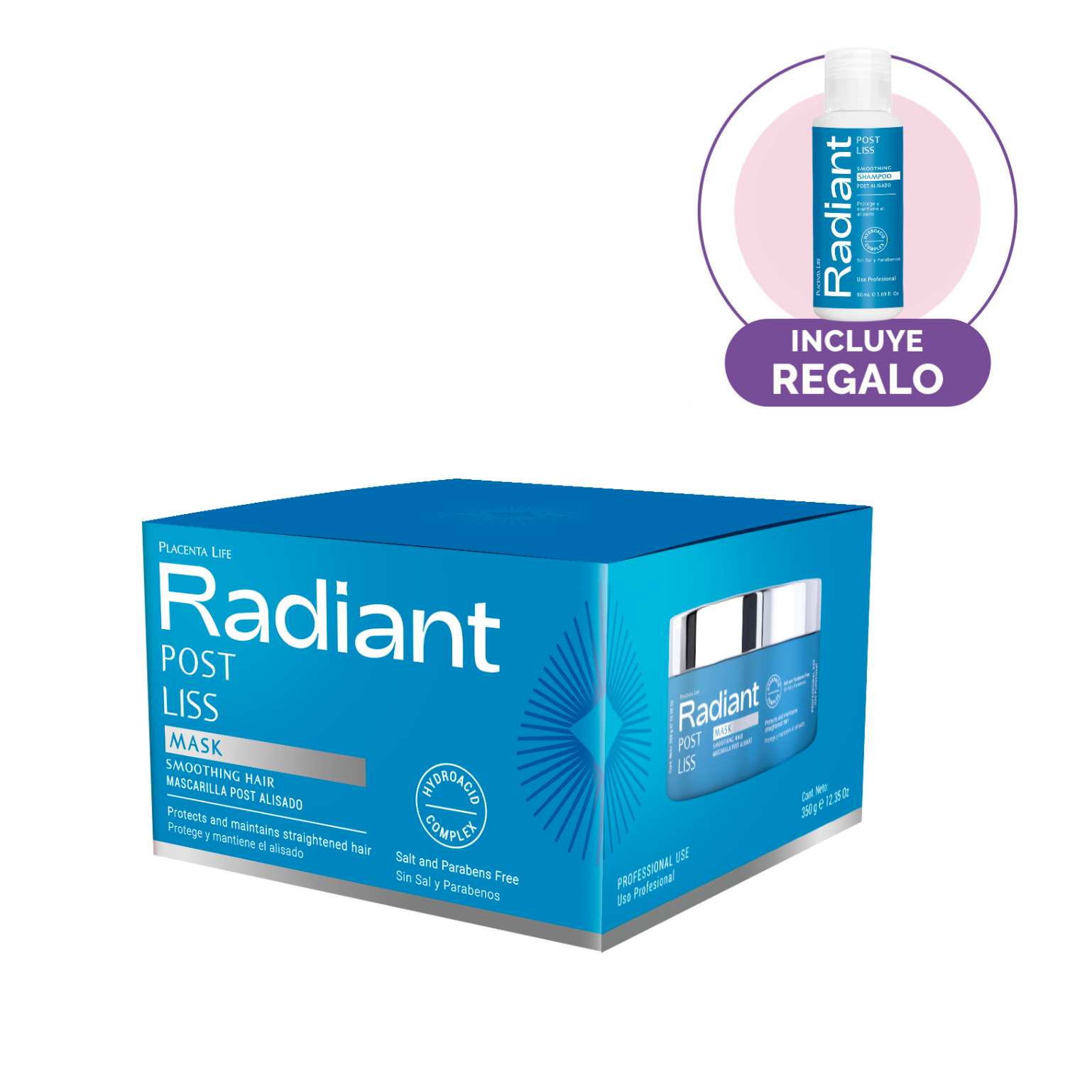 RADIANT POST LISS MASCARILLA CAJA 350GR - 1