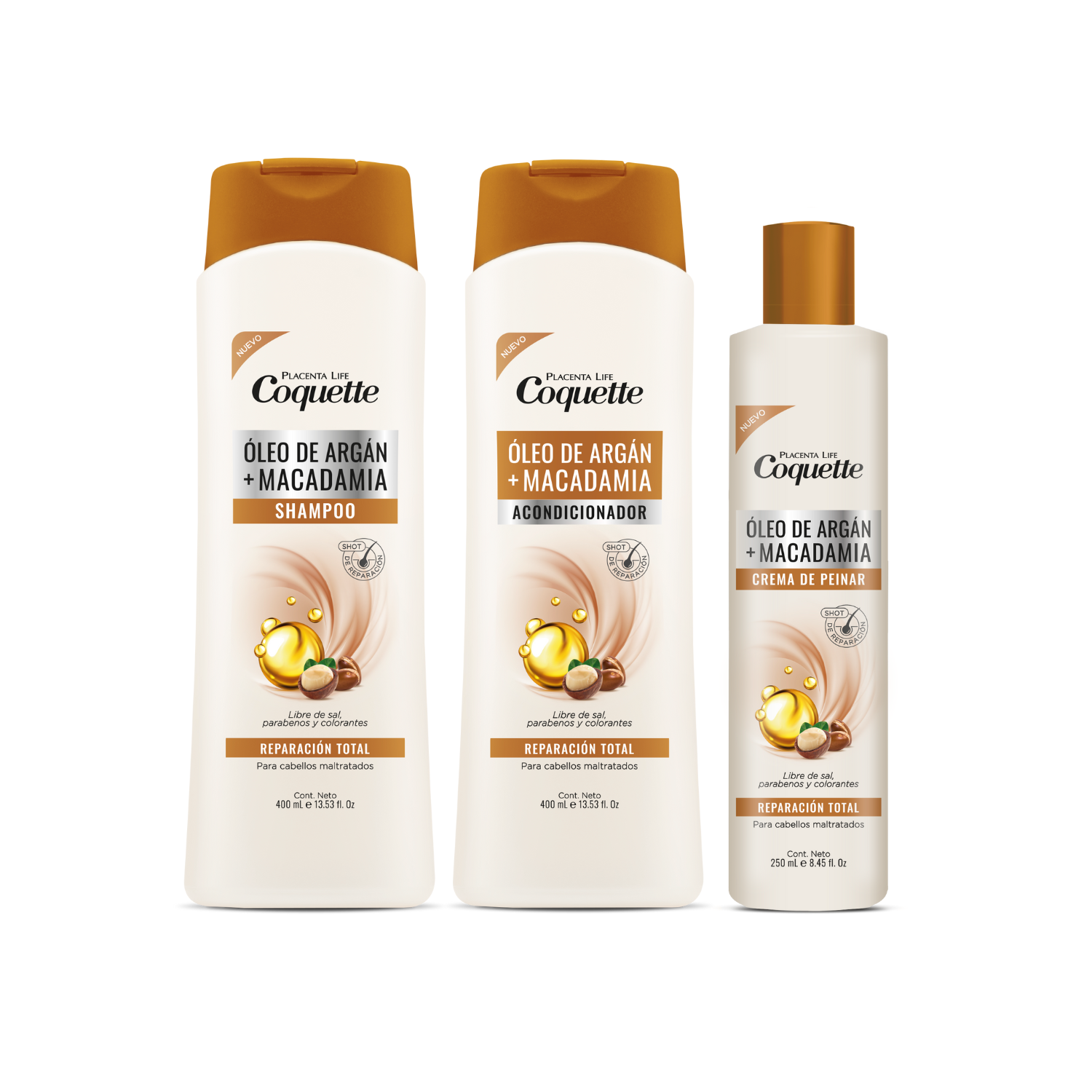 SET TRATAMIENTO CAPILAR COQUETTE ÓLEO ARGAN + MACADAMIA - 1
