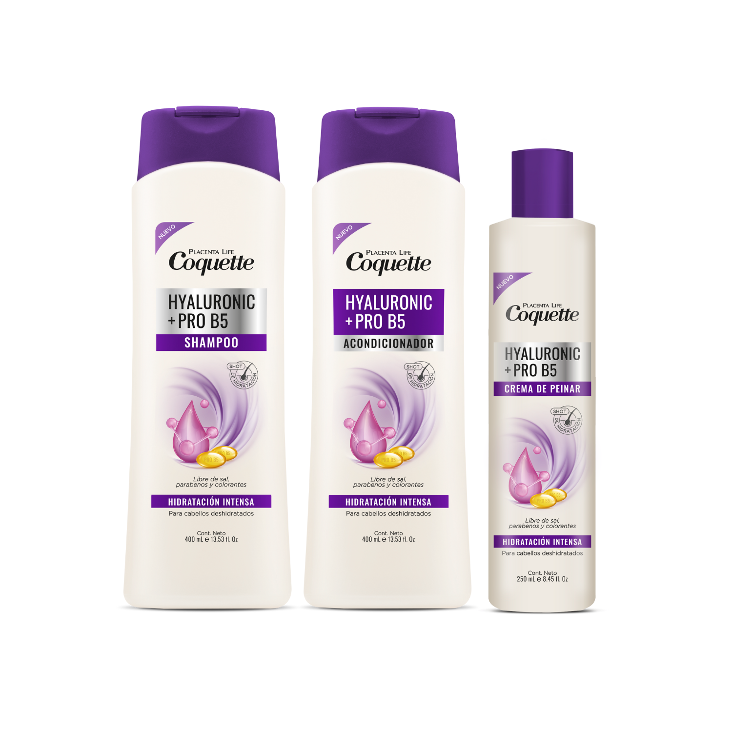 SET TRATAMIENTO CAPILAR COQUETTE HYALURONIC + PRO B5 - 1