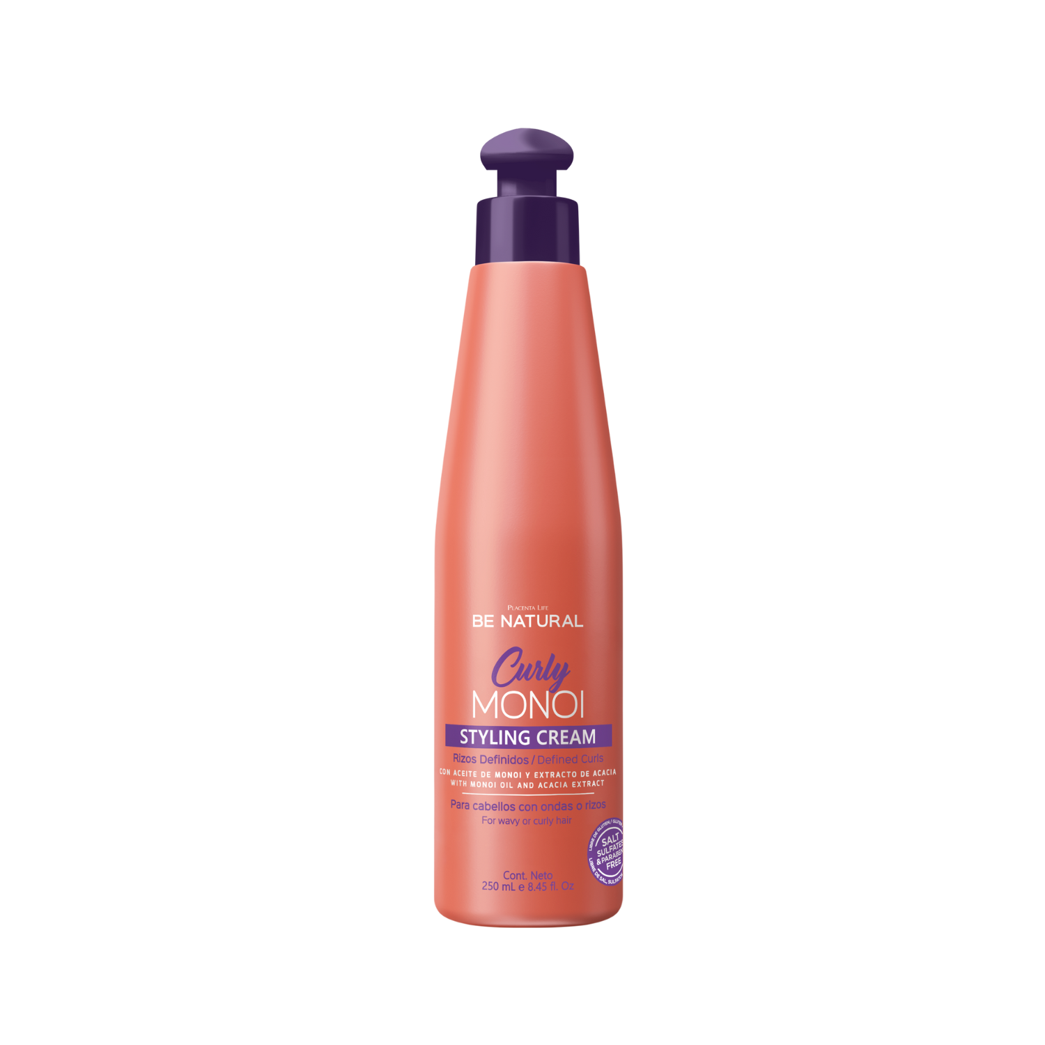 STYLING CREAM CURLY MONOI 250ML BE NATURAL - 1