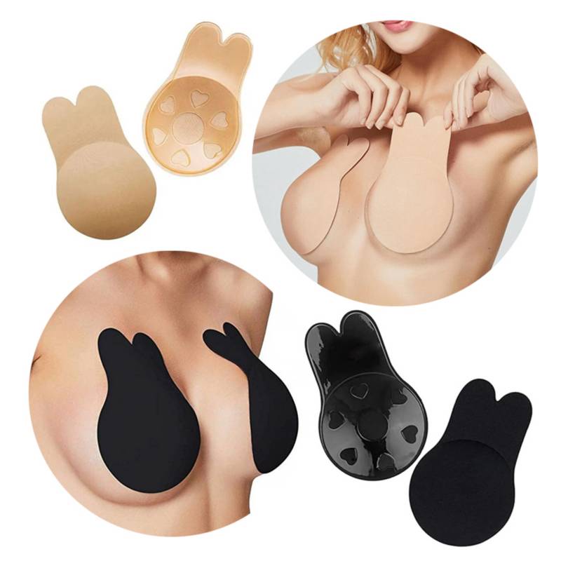 SOSTÉN PUSH UP MULTICOLOR CONEJO BRASIER INVISIBLE CONEJO LEVANTA BUSTO 2 PARES - 1