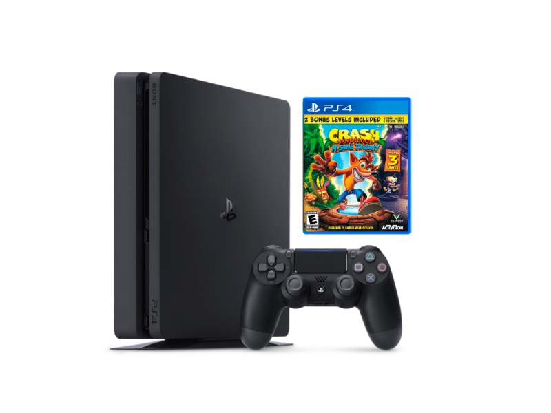 CONSOLA PLAYSTATION PS4 SONY SLIM 1TB + CRASH TRILOGY REACONDICIONADA - 1