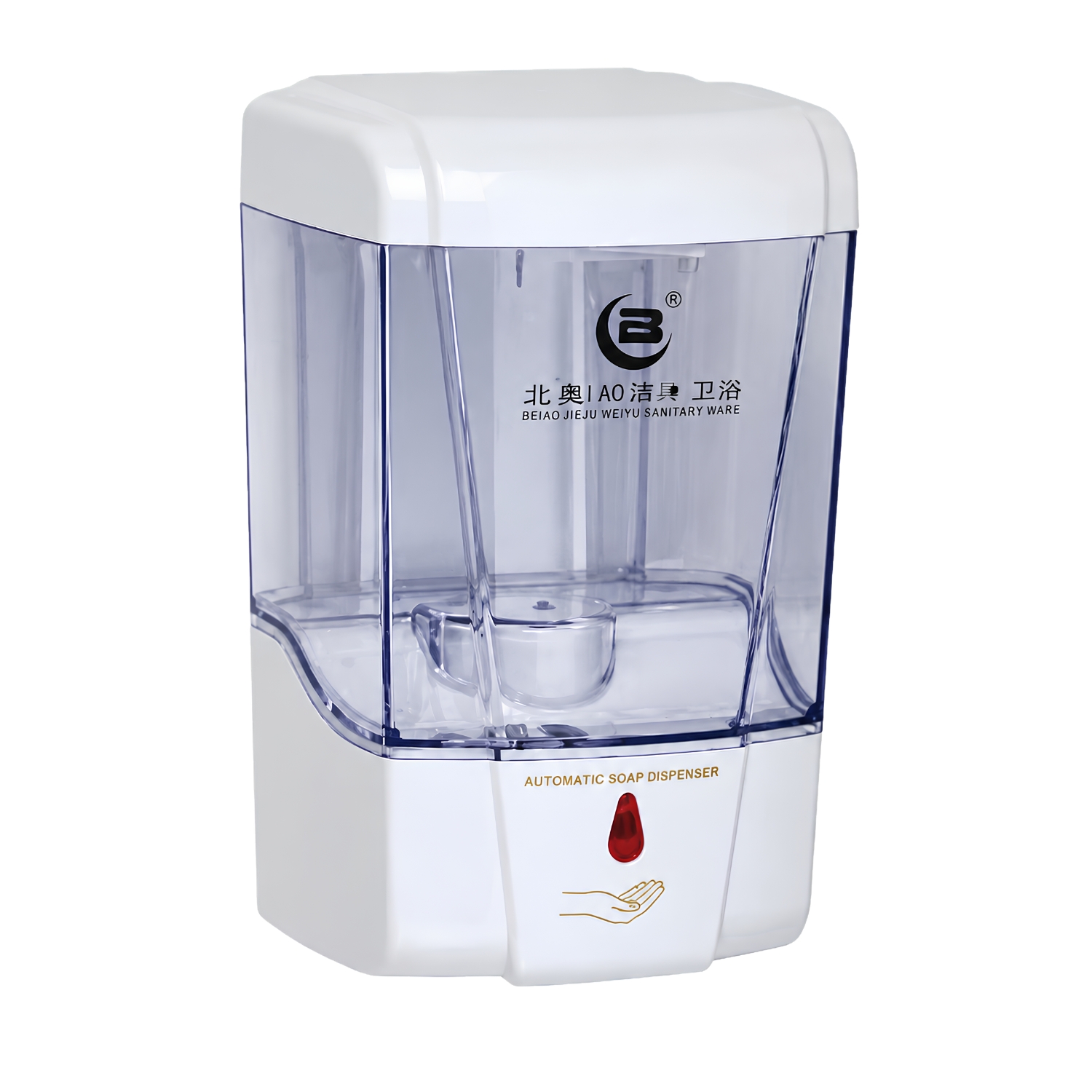 DISPENSADOR JABÓN LLUMPAY 235 BLANCO TRANSPARENTE AUTOMÁTICO 700 ML - 3