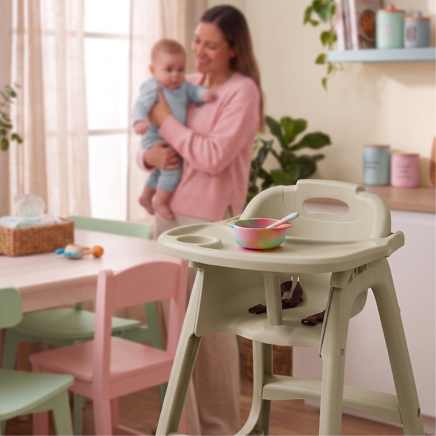 SILLA PARA BEBÉ CON TABLERO - 2