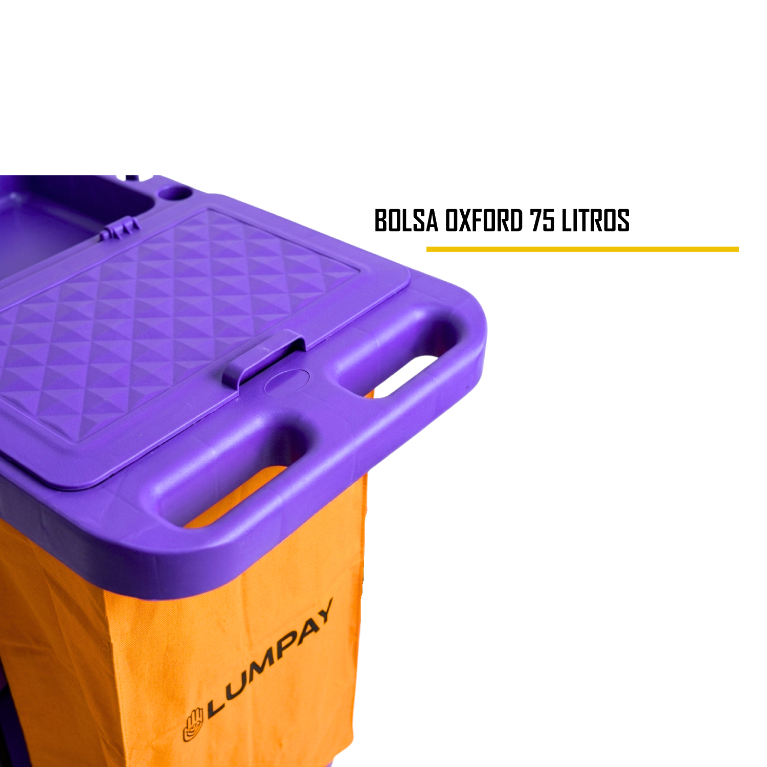 CARRITO DE LIMPIEZA MORADO PARA HOTELES, HOSPITALES, OFICINA, FÁBRICA - 2