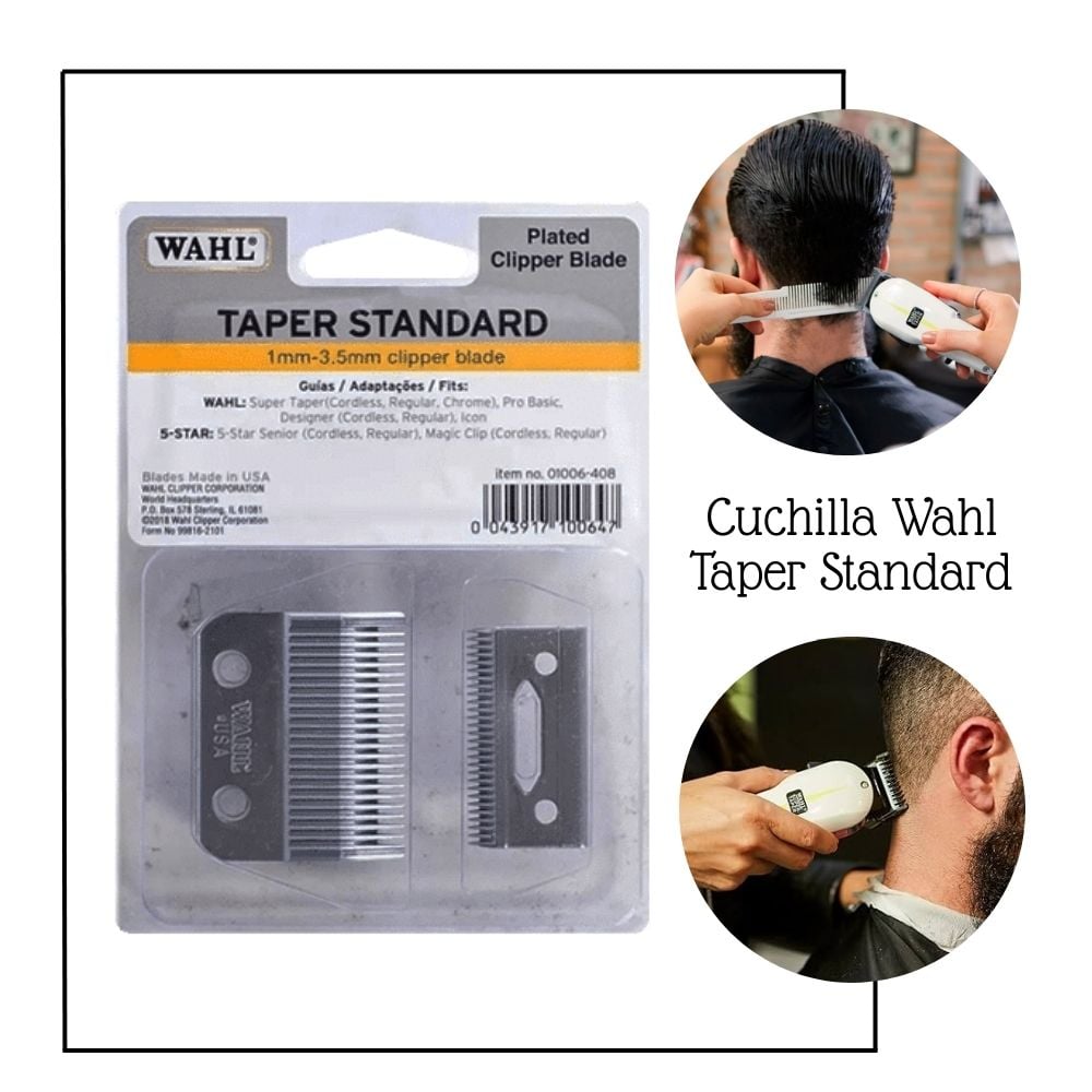 CUCHILLA WAHL 01006-408 DE REPUESTO TAPER STANDER 1MM-3.5MM - 1