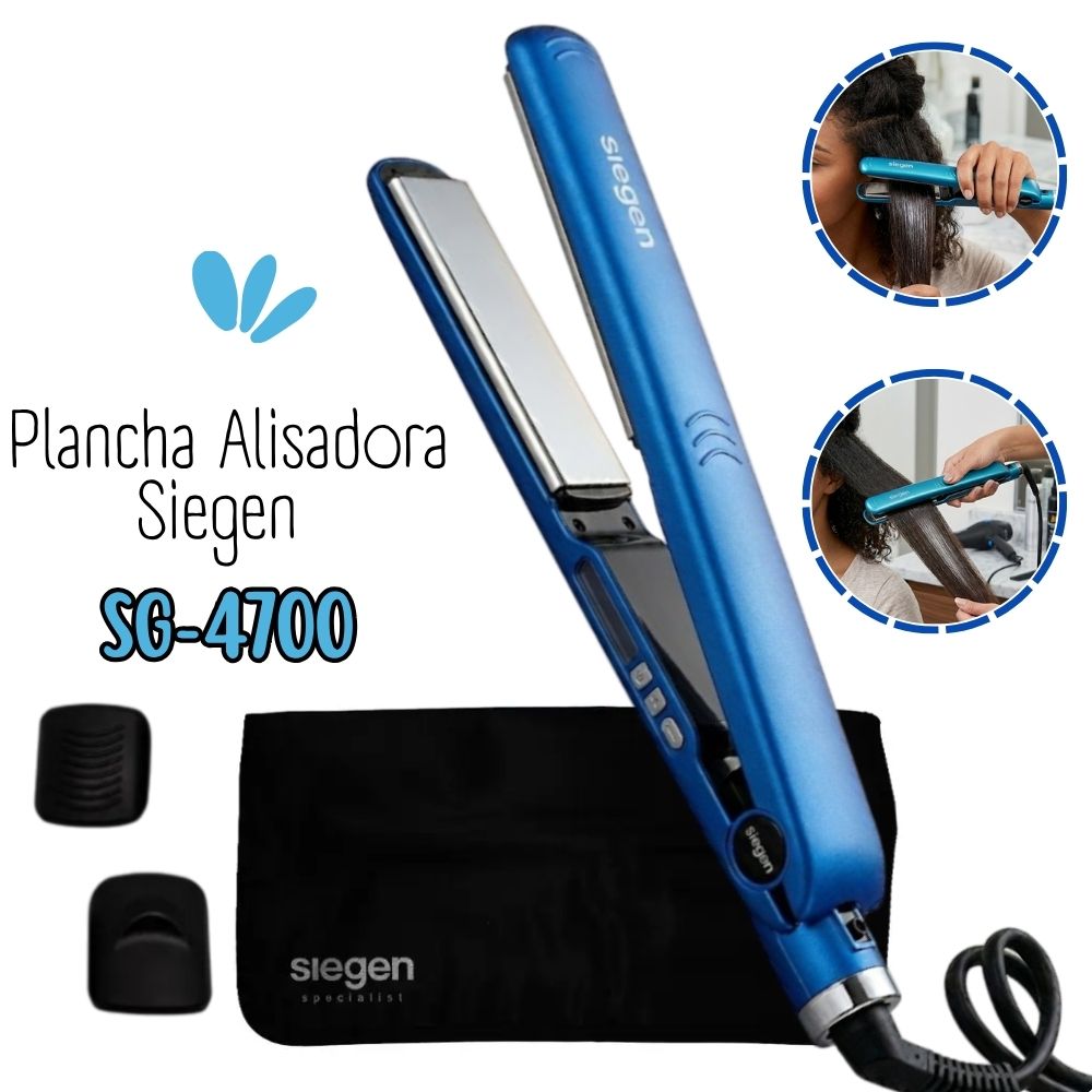 PLANCHA ALISADORA SIEGEN SG4700 PLACAS TITANIUM FLOTANTES SG 4700 - 1