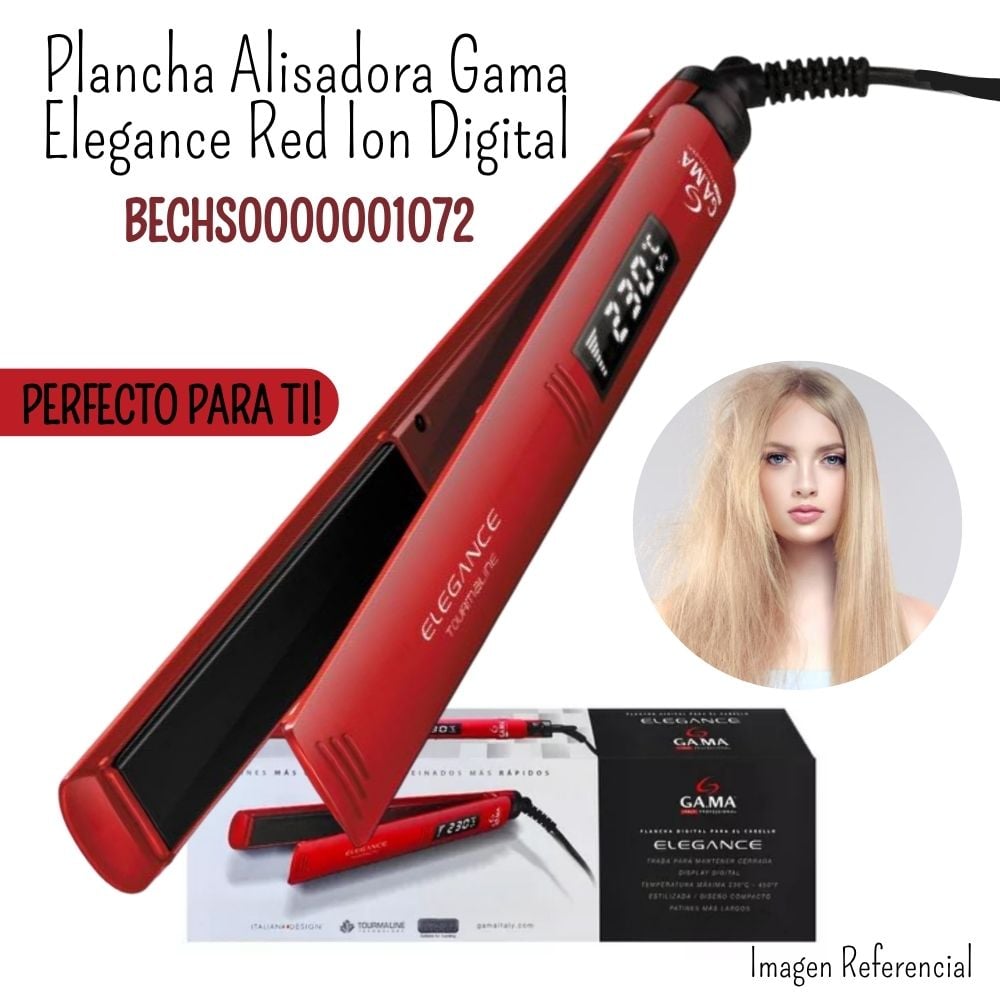 PLANCHA ALISADORA GAMA ELEGANCE DIGITAL 230°C - 1