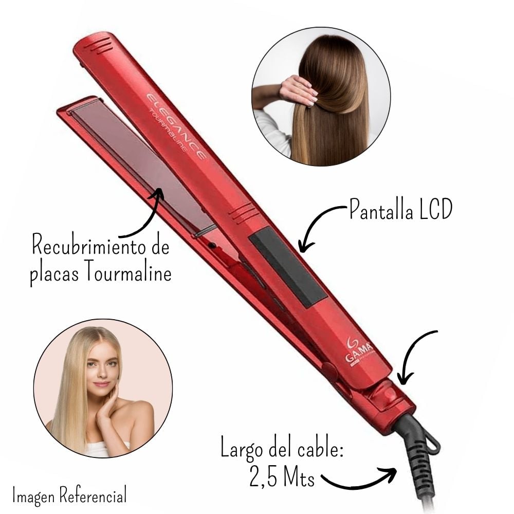 PLANCHA ALISADORA GAMA ELEGANCE DIGITAL 230°C - 2