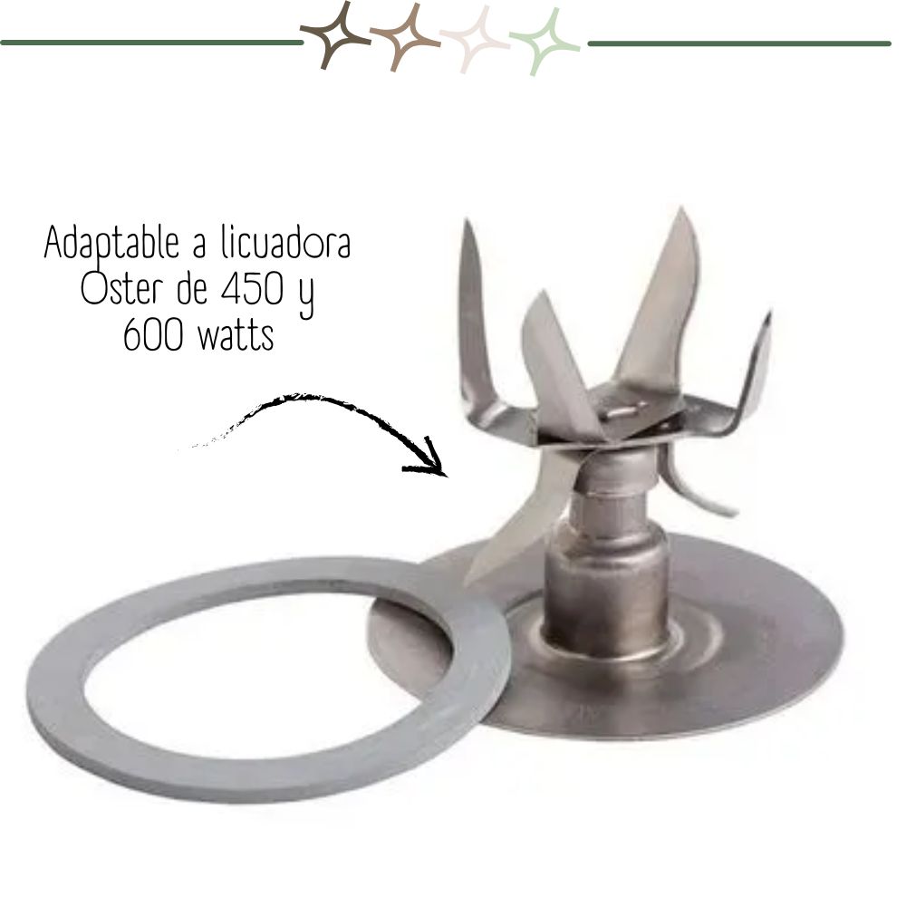 CUCHILLA OSTER 4980 PICAHIELO 6 ASPAS - 3