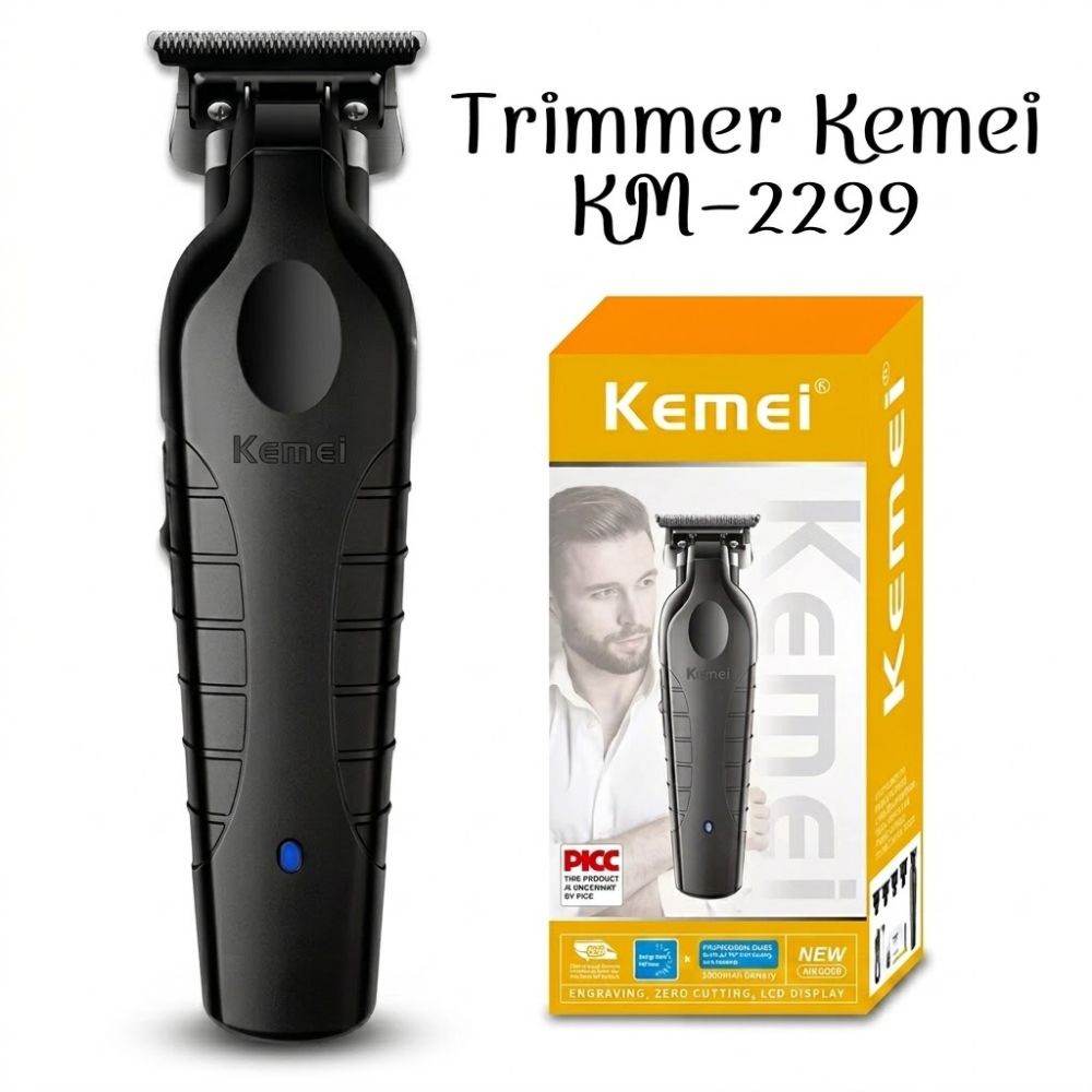CORTADORA 2299 TRIMMER KEMEI RECARGABLE KM- NEGRO - 1