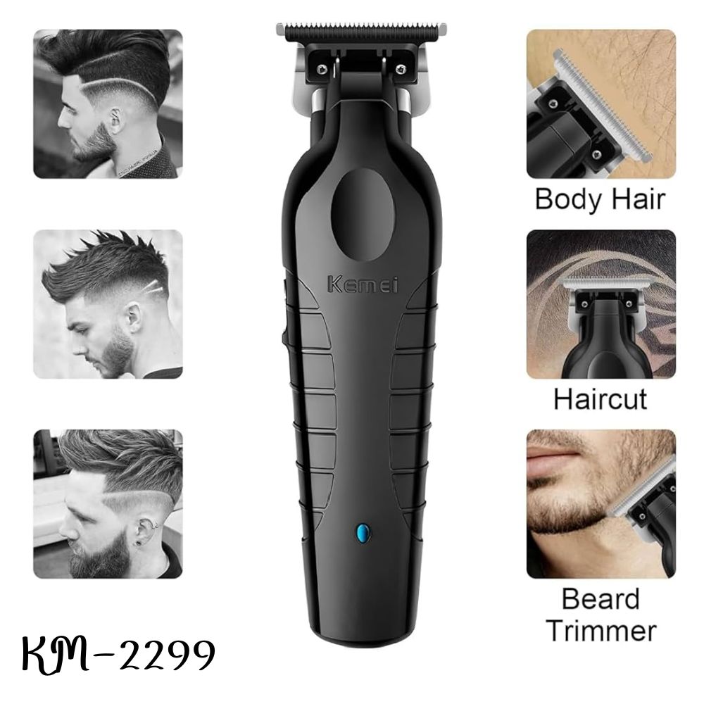 CORTADORA 2299 TRIMMER KEMEI RECARGABLE KM- NEGRO - 4