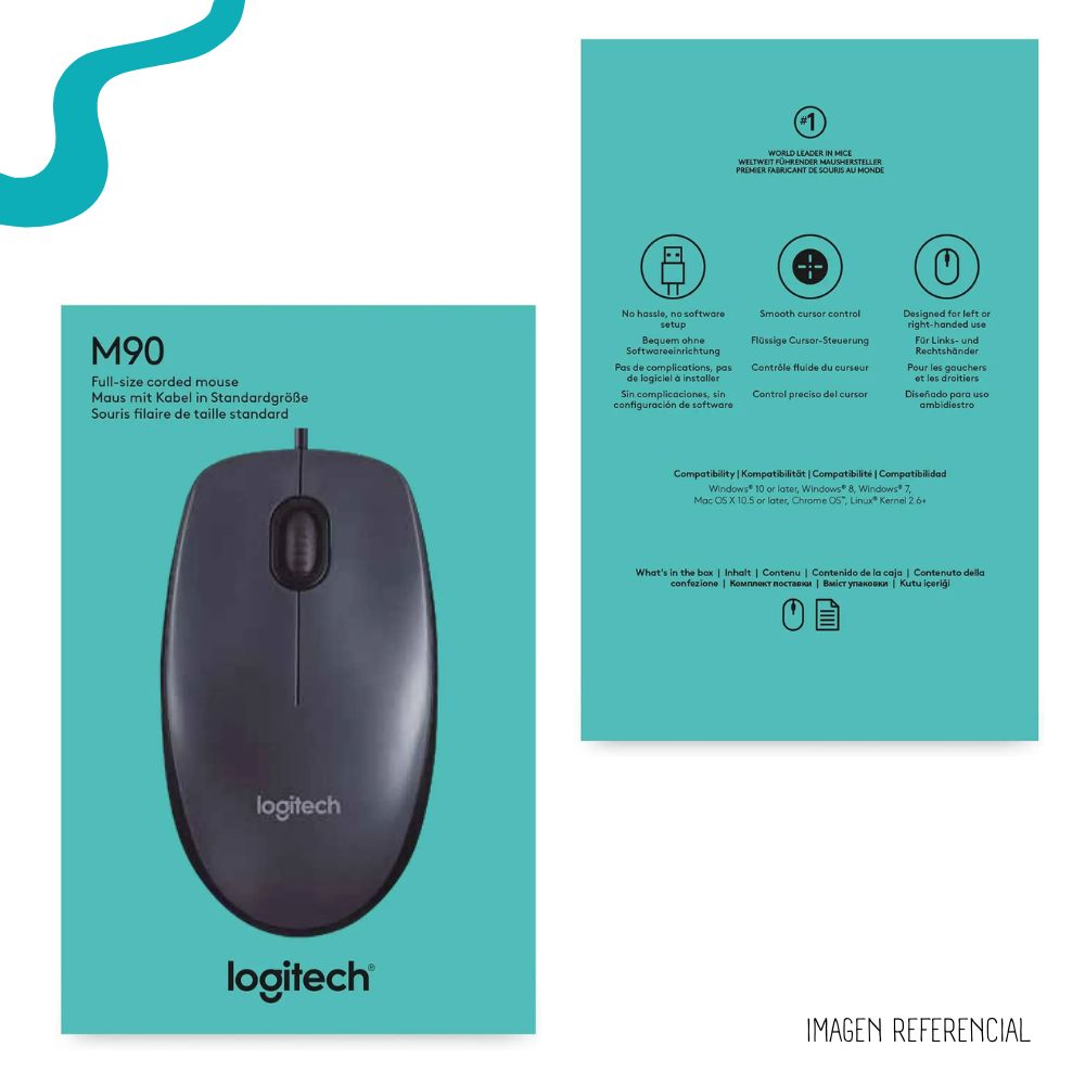 MOUSE LOGITECH M90 USB CABLE - 3