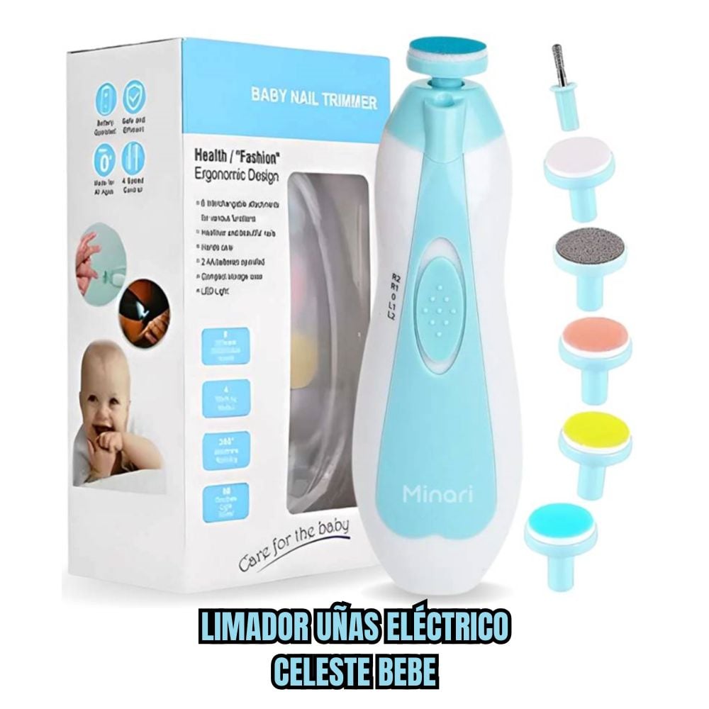 PULIDORA SA-2904-2B PULIDOR UÑAS ELECTRICO BEBES CELESTE - 1