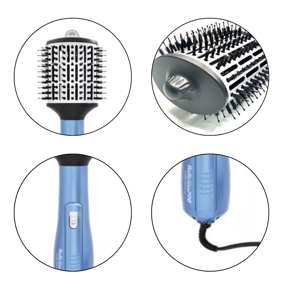 CEPILLO SECADOR BABYLISS PRO BNTHB350-PE AIRE CALIENTE 3.5' - 2