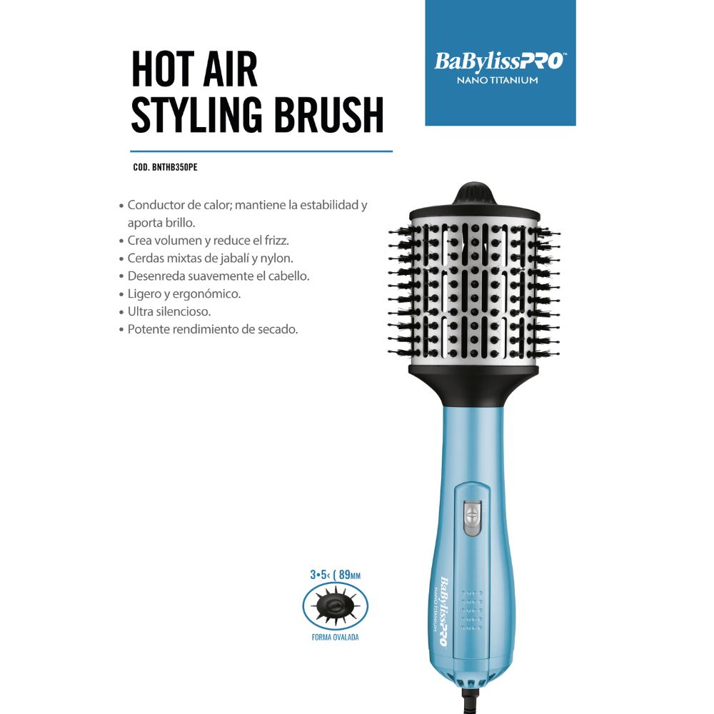 CEPILLO SECADOR BABYLISS PRO BNTHB350-PE AIRE CALIENTE 3.5' - 5