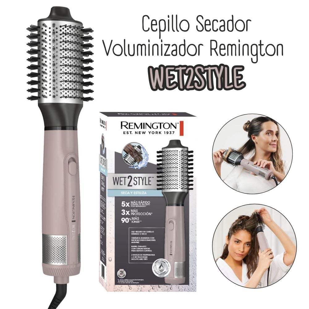 CEPILLO SECADOR REMINGTON WET2STYLE VOLUMINIZADOR - 1