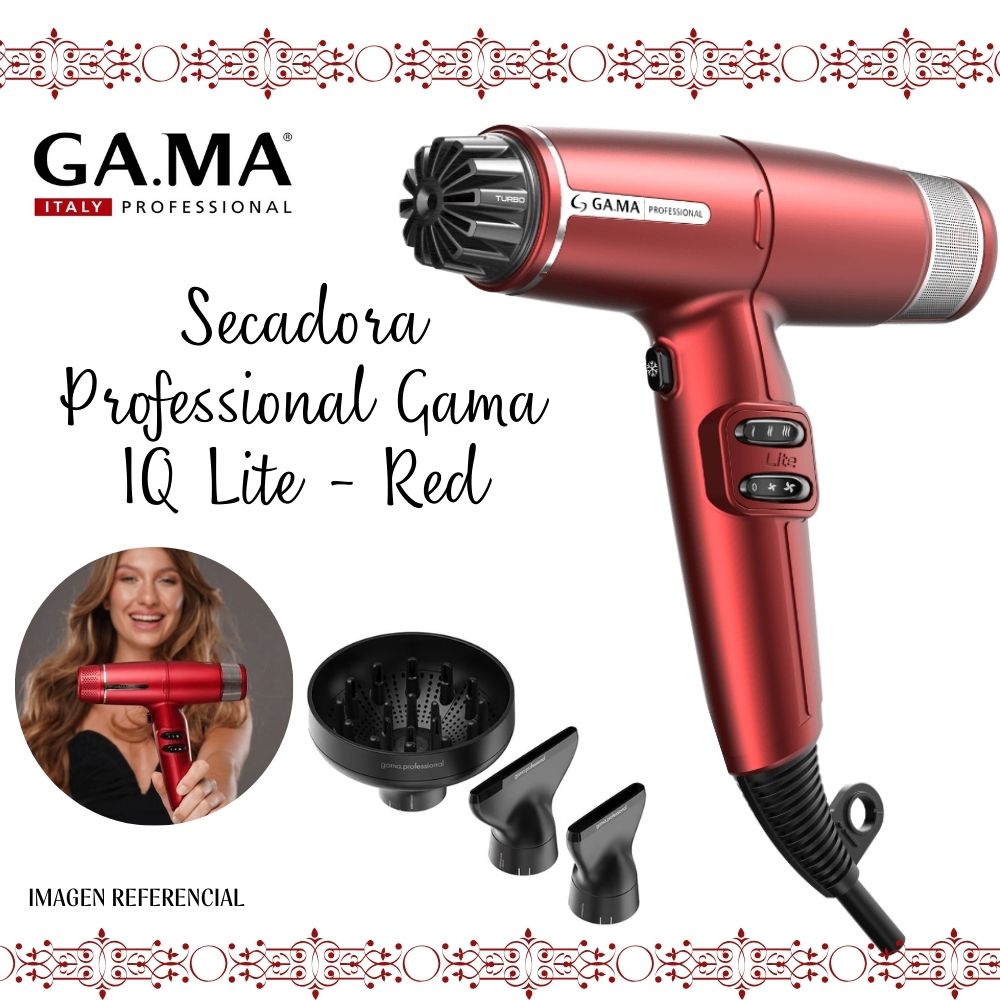 SECADORA CABELLO GAMA IA-BECHD0000002920 PROFESIONAL IQ LITE RED - 1