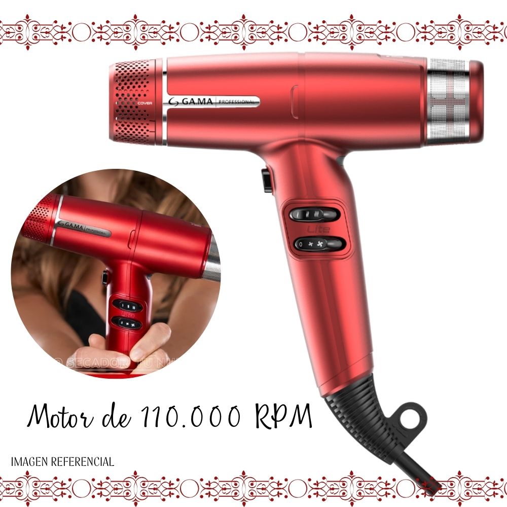 SECADORA CABELLO GAMA IA-BECHD0000002920 PROFESIONAL IQ LITE RED - 2