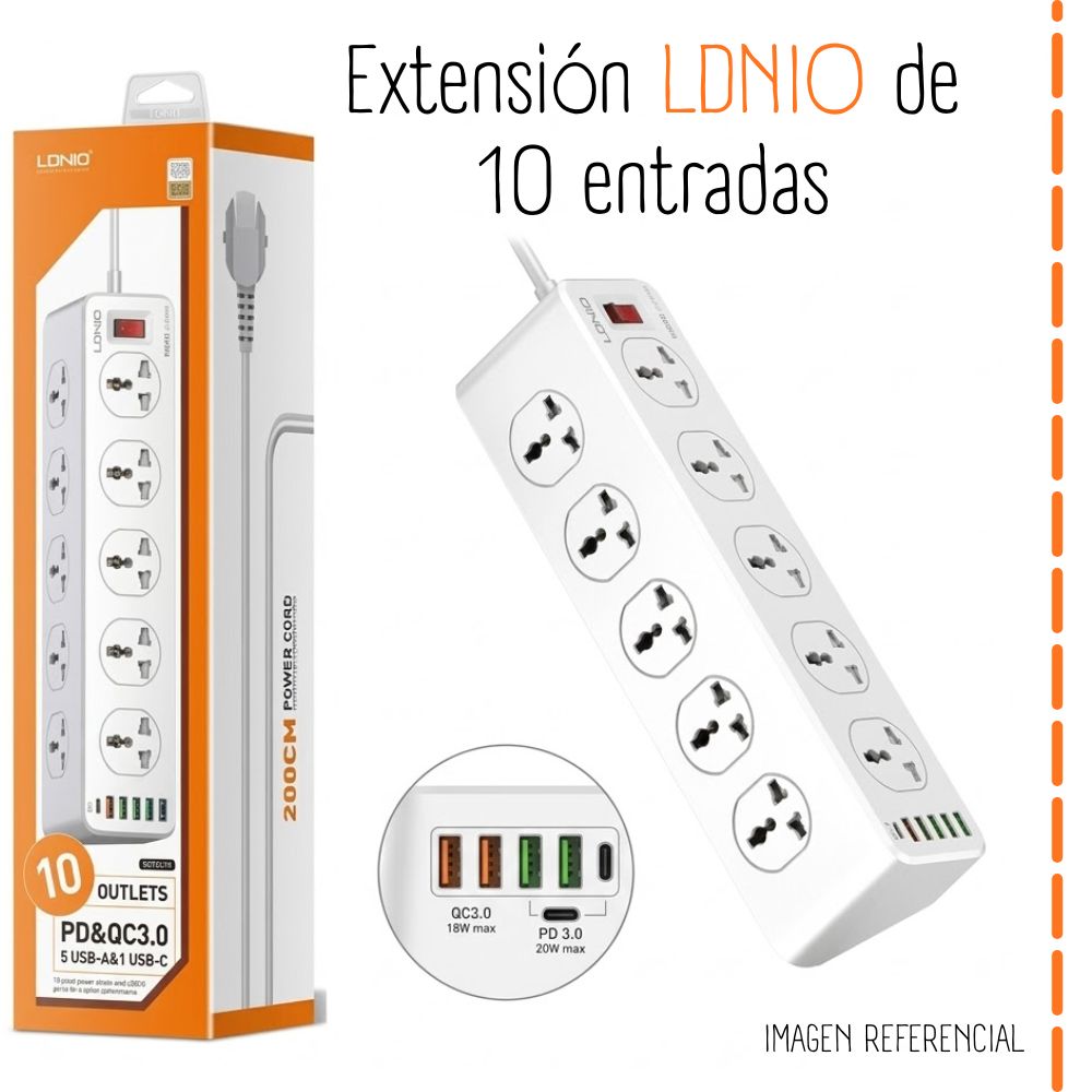EXTENSIÓN SC10610 LDNIO DE 10 ENTRADAS - 1