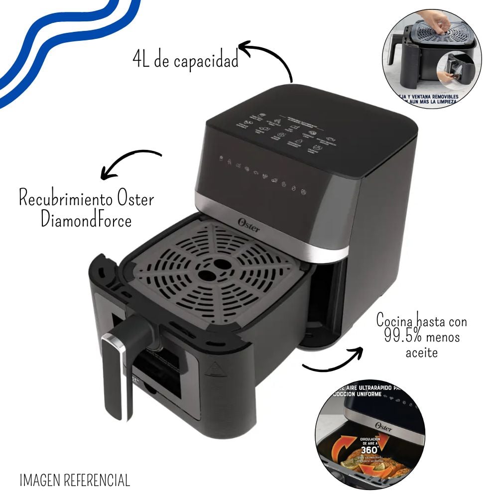 FREIDORA DE AIRE DIGITAL OSTER DE 4LT CKSTAF40WDDF - 2