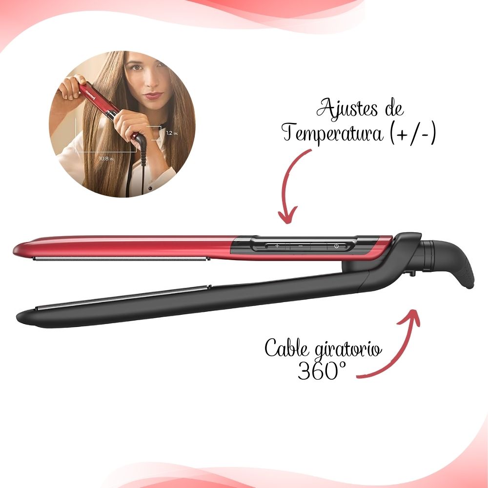 ALISADORA REMINGTON SILK S9600 + CEPILLO + TERMO PROTECTOR - 2