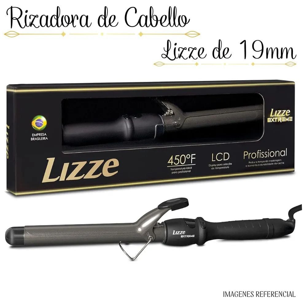 RIZADORA DE CABELLO LIZZE EXTREME DE 19MM - 1
