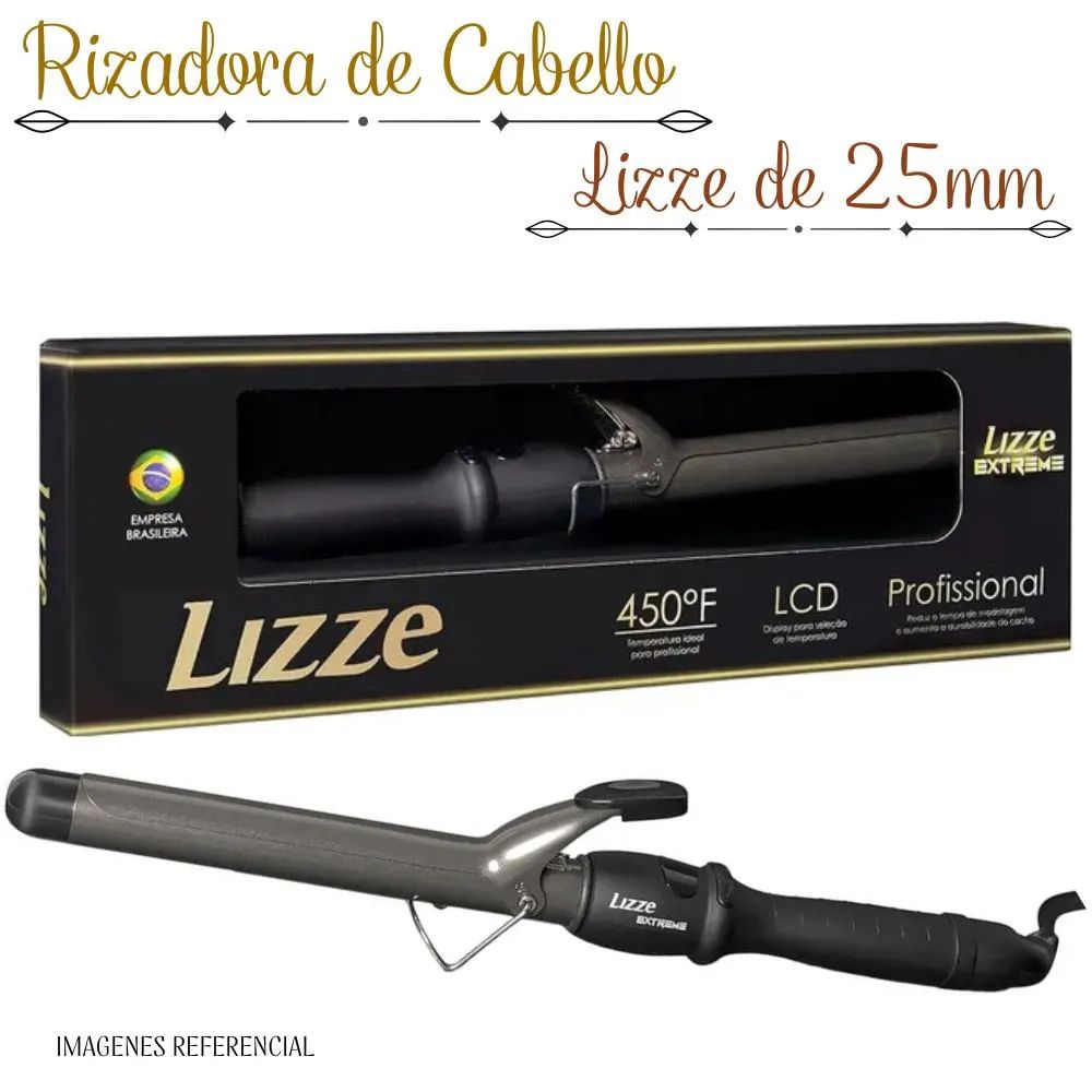 RIZADORA DE CABELLO LIZZE EXTREME DE 25MM - 1