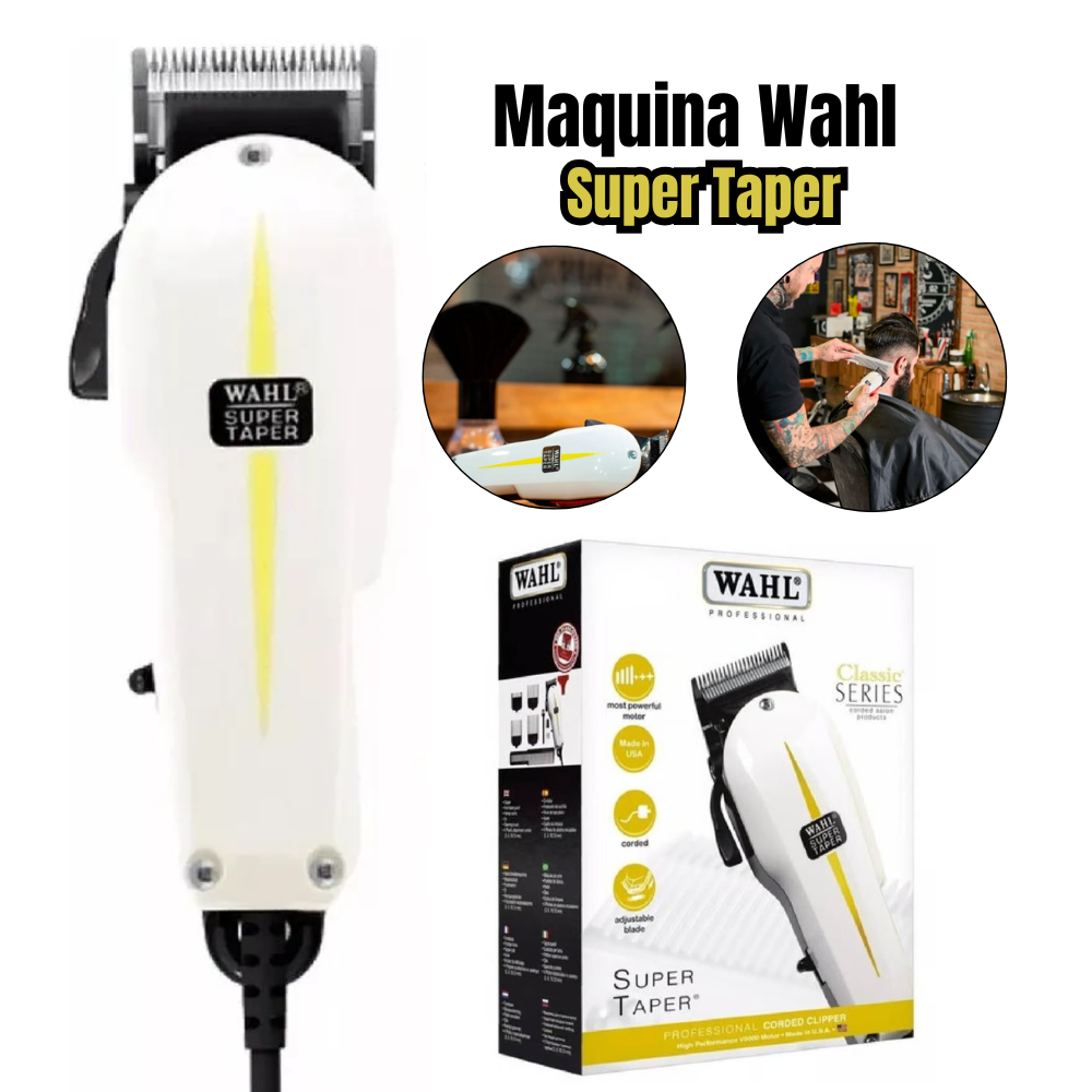 MÁQUINA DE CORTAR CABELLO WAHL SUPER TAPER PROFESIONAL – USA - 1