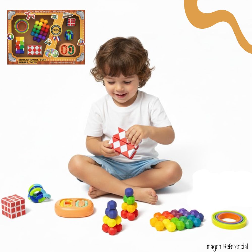 SET DE 7 JUGUETES SENSORIALES EDUCATIVOS - 3