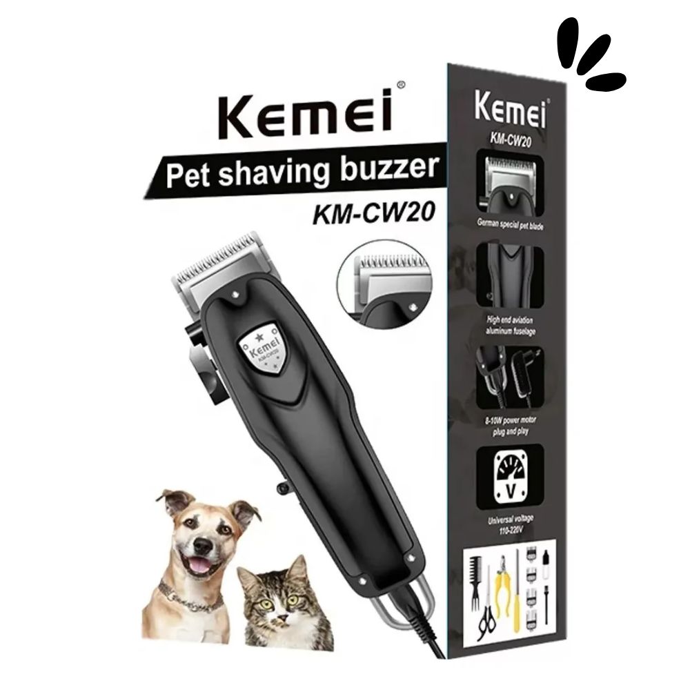 MAQUINA DE MASCOTA KEMEI KM-CW20 NEGRO - 5