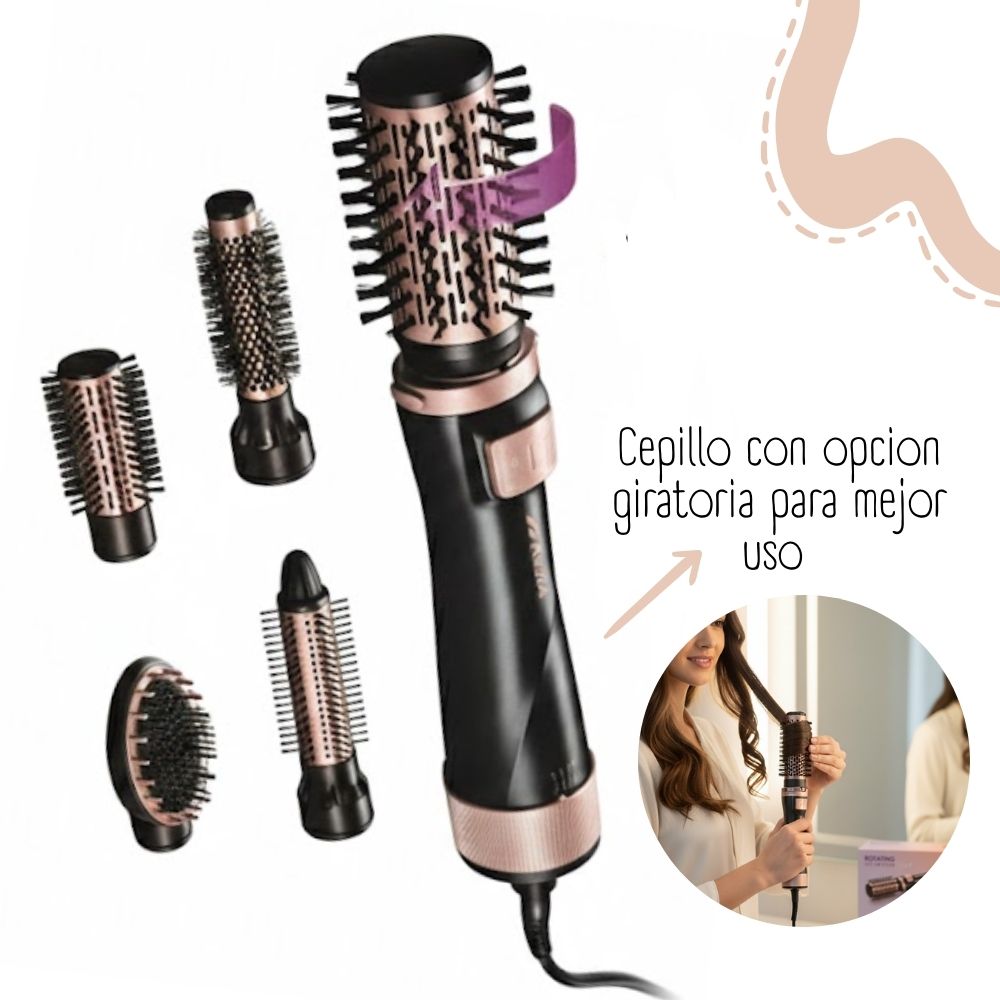 CEPILLO ROTATING HOT AIR STYLER ROZIA 5 EN 1 - HC8115 - 2
