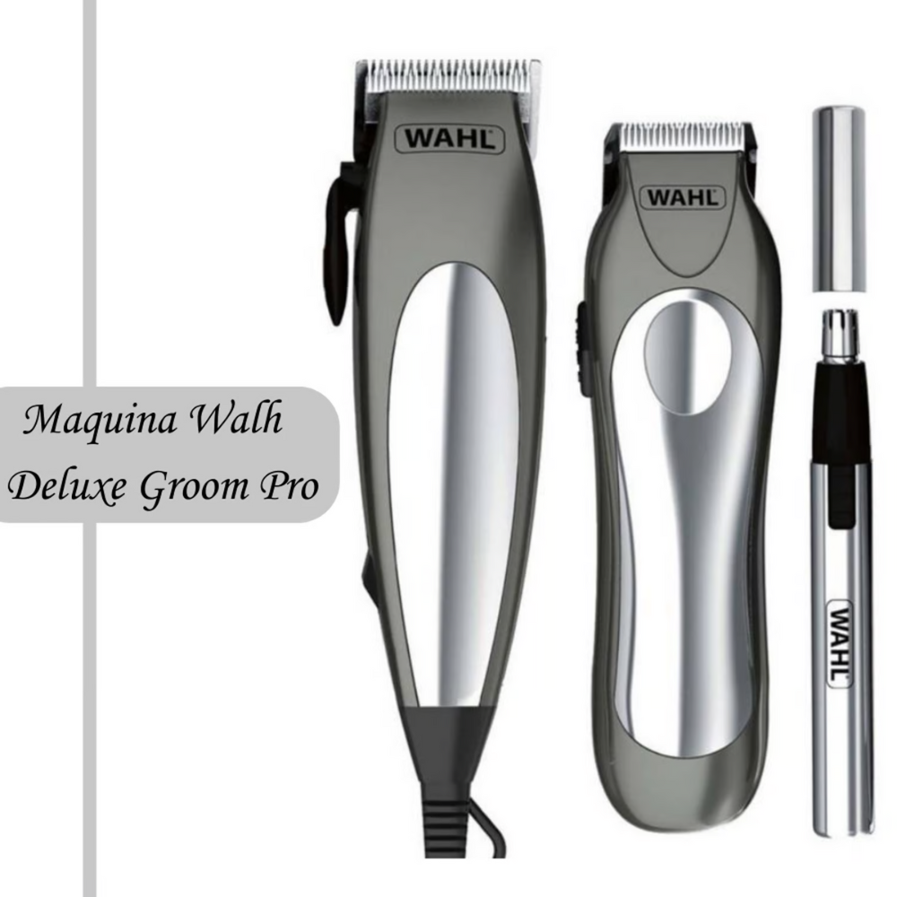 MAQUINA DE CORTAR CABELLO WAHL DELUXE GROOM 21 PIEZAS - 1