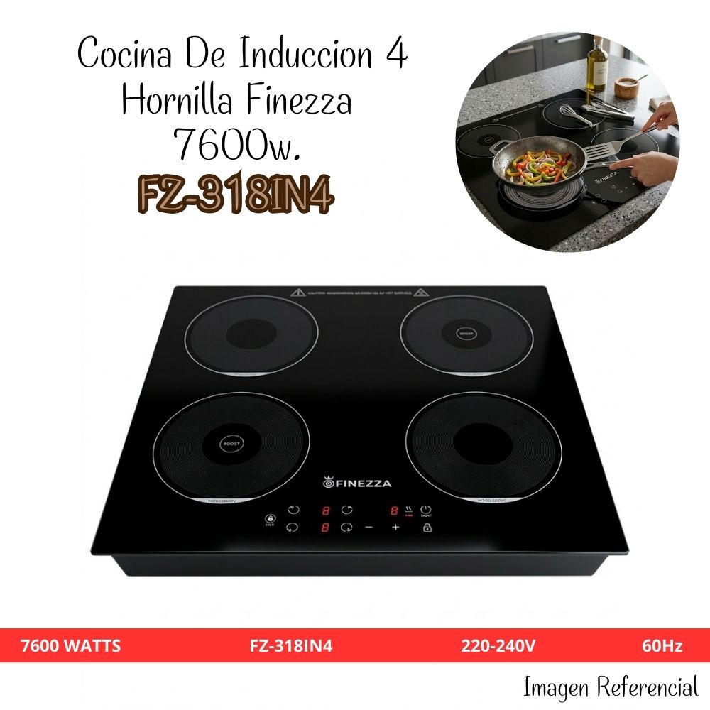 COCINA DE INDUCCION 4 HORNILLA FINEZZA - FZ-318IN4 - 1