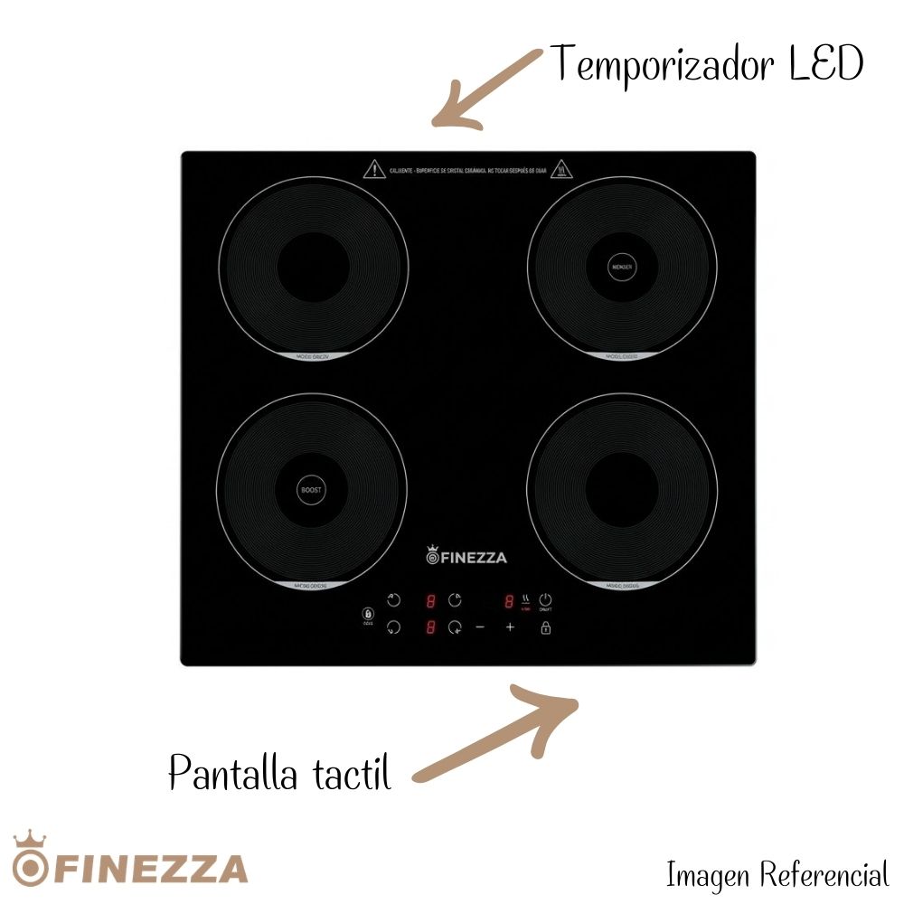 COCINA DE INDUCCION 4 HORNILLA FINEZZA - FZ-318IN4 - 2