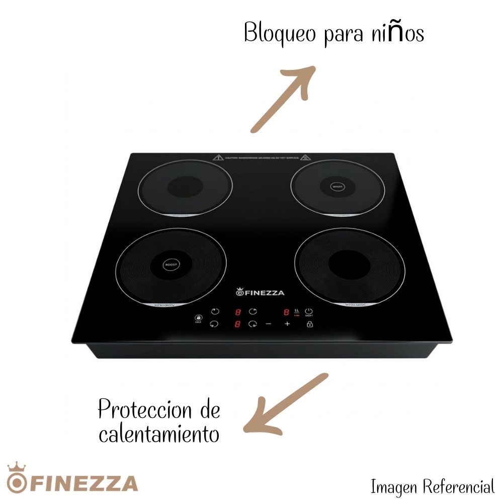 COCINA DE INDUCCION 4 HORNILLA FINEZZA - FZ-318IN4 - 3