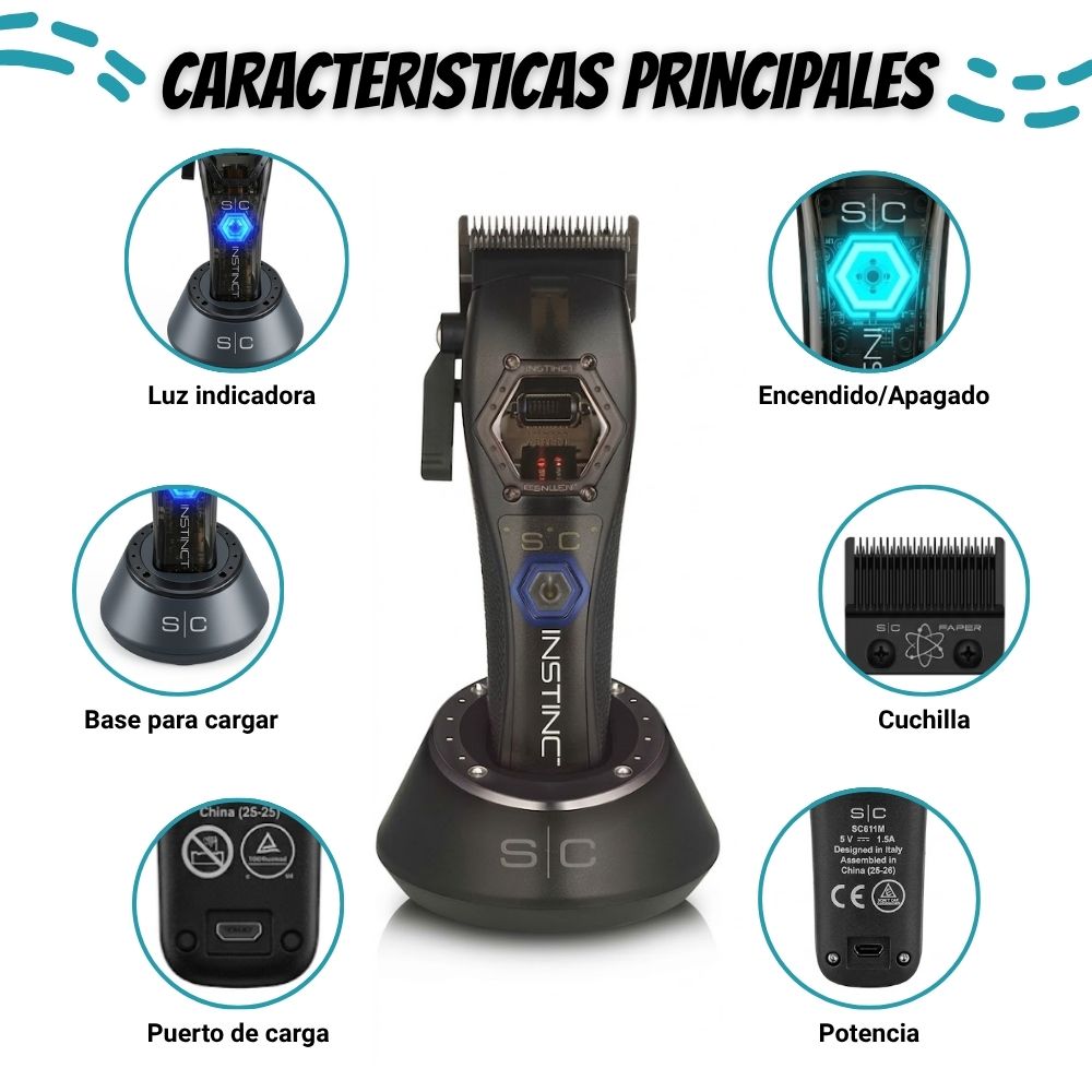 MAQUINA CORDLESS STYLECRAFT INSTINCT METAL EDITON - SC611M - 4