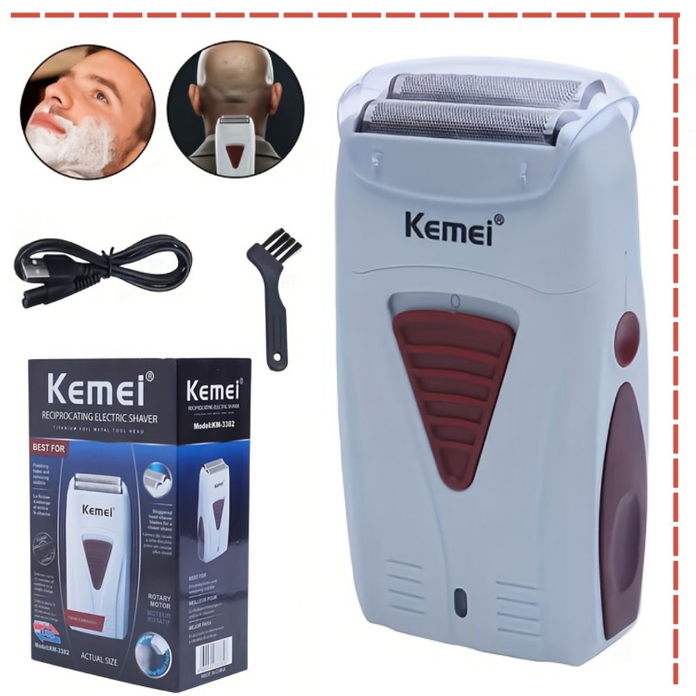 SHAVER KEMEI RECARGABLE KM-3382 - 3