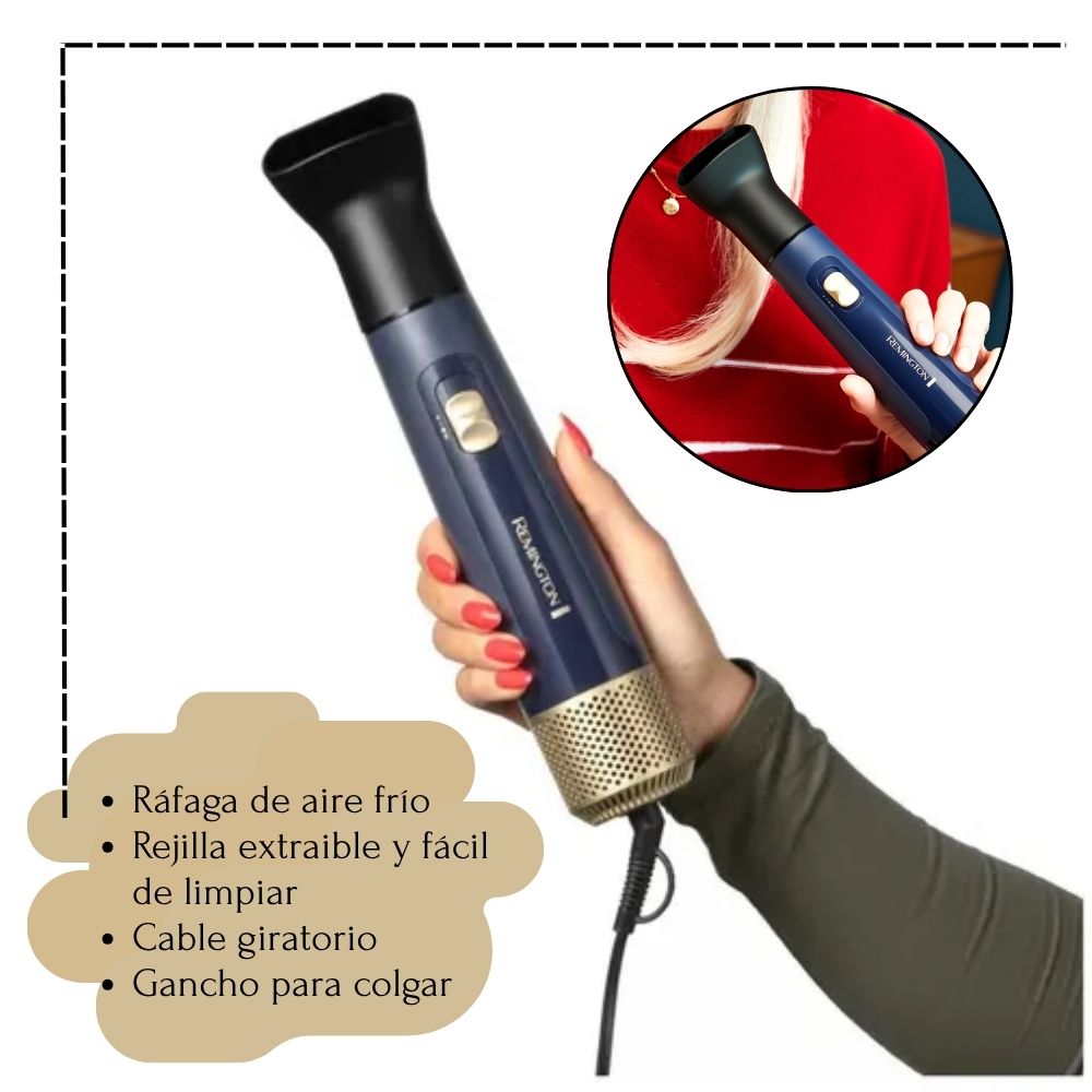COMBO REMINGTON SAPPHIRE LUXE PLANCHA S5805 + CEPILLO SECADOR REMINGTON - 2