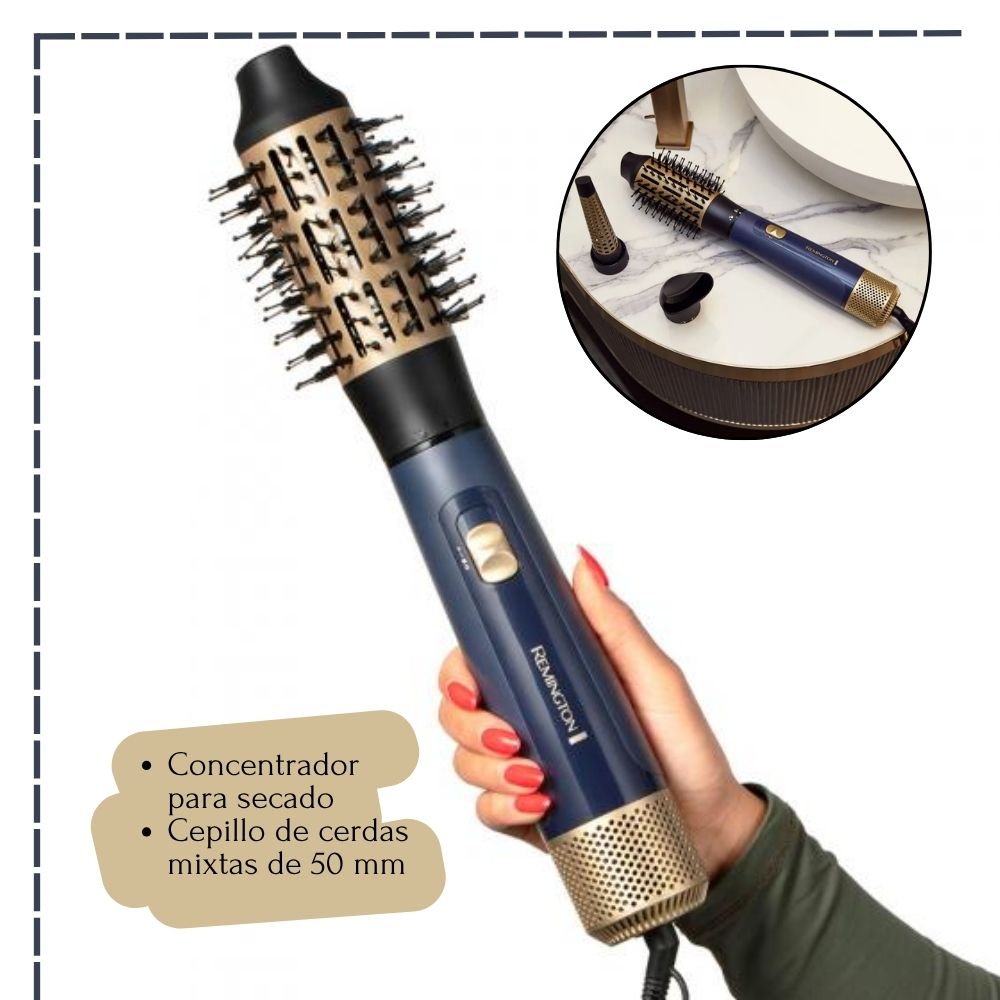 COMBO REMINGTON SAPPHIRE LUXE PLANCHA S5805 + CEPILLO SECADOR REMINGTON - 7