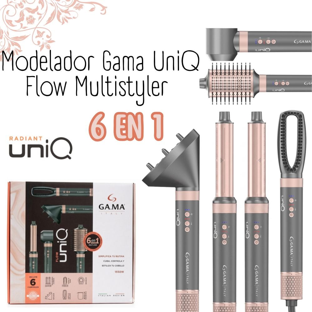 CEPILLO SECADOR GAMA MULTISTYLER UNIQ FLOW 6 EN 1 - 1