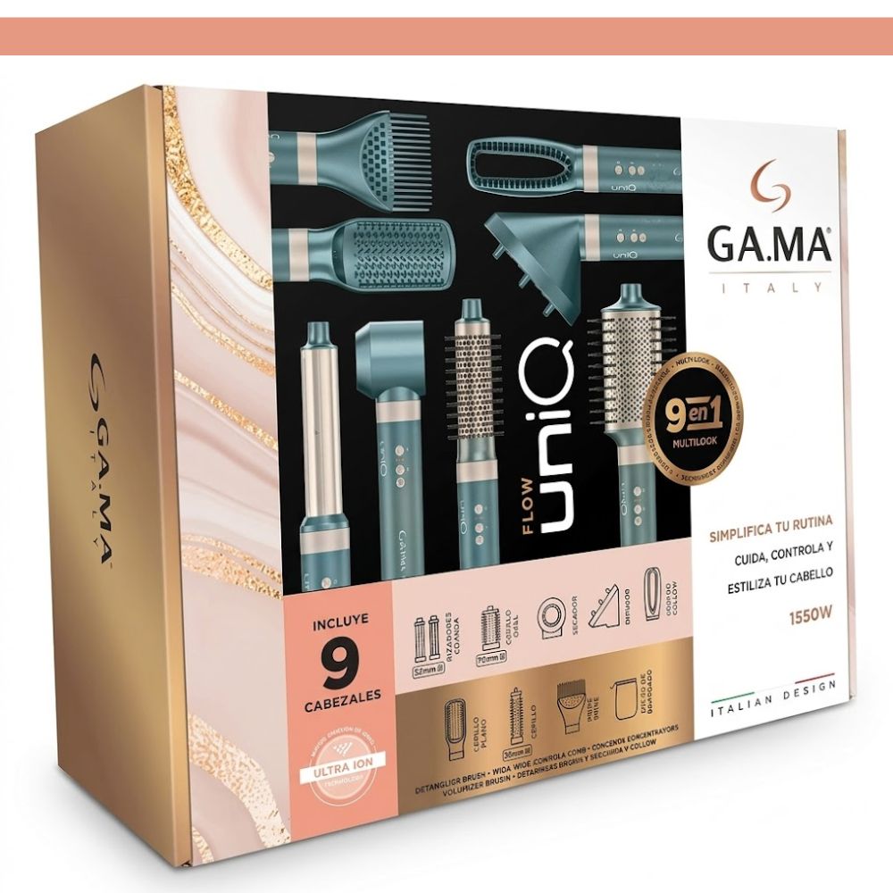 CEPILLO MODELADOR GAMA UNIQ FLOW 9 EN 1 MULTISTYLER - 7